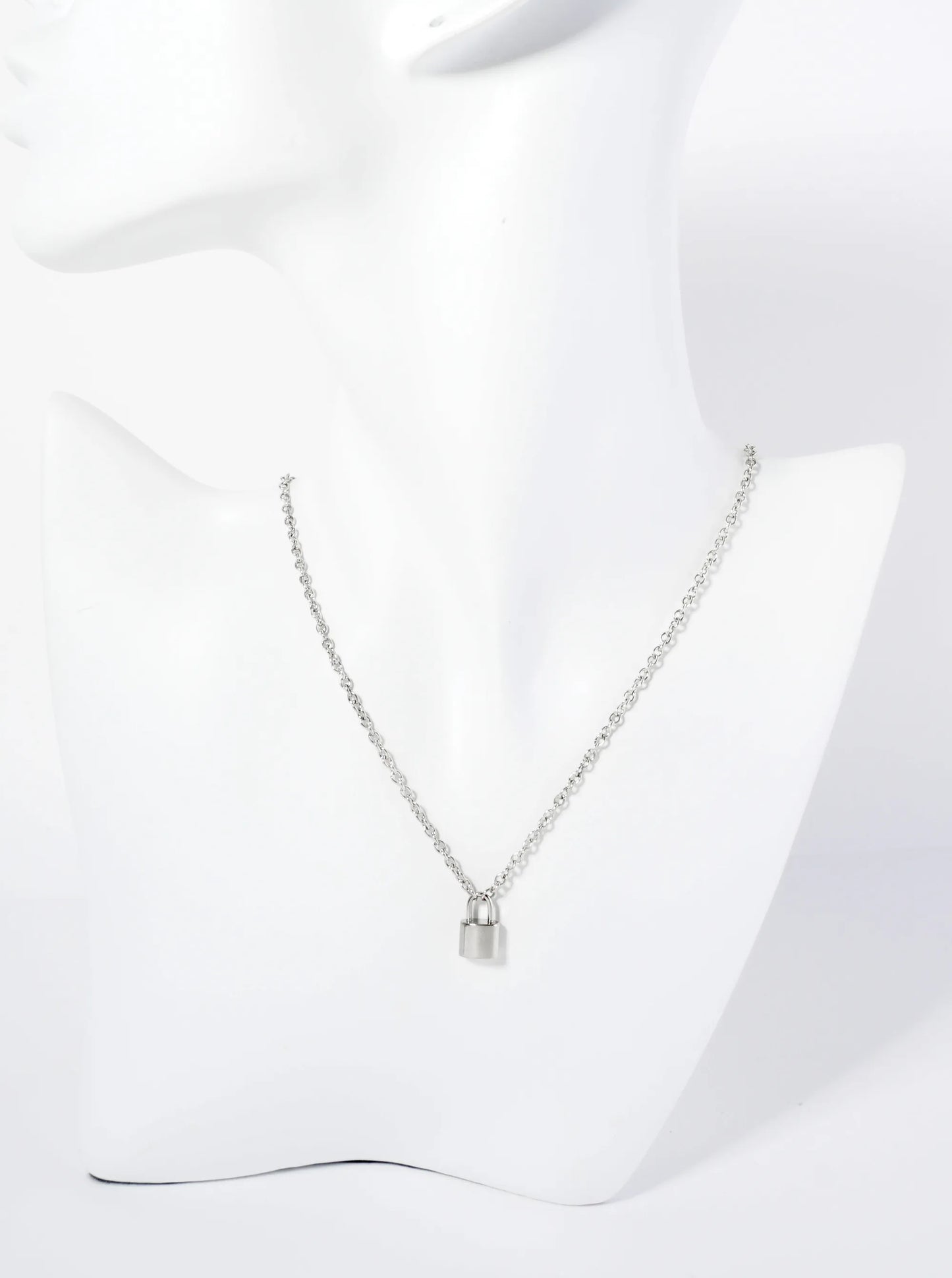 Padlock Pendant Hypoallergenic Stainless Steel Necklace