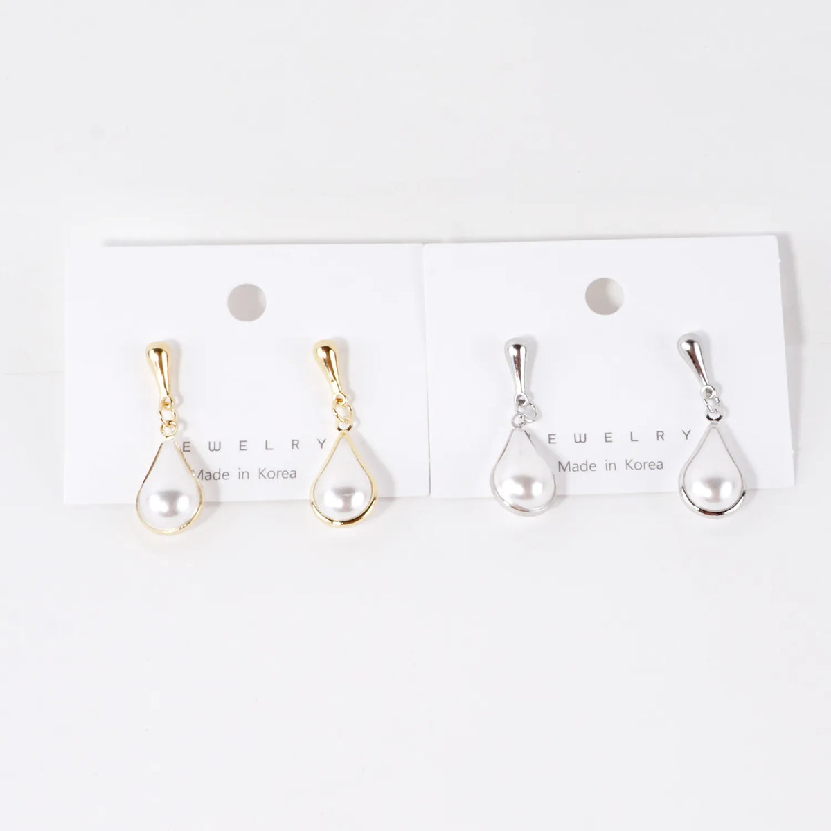 Pear Shaped Pearl Drop Earrings