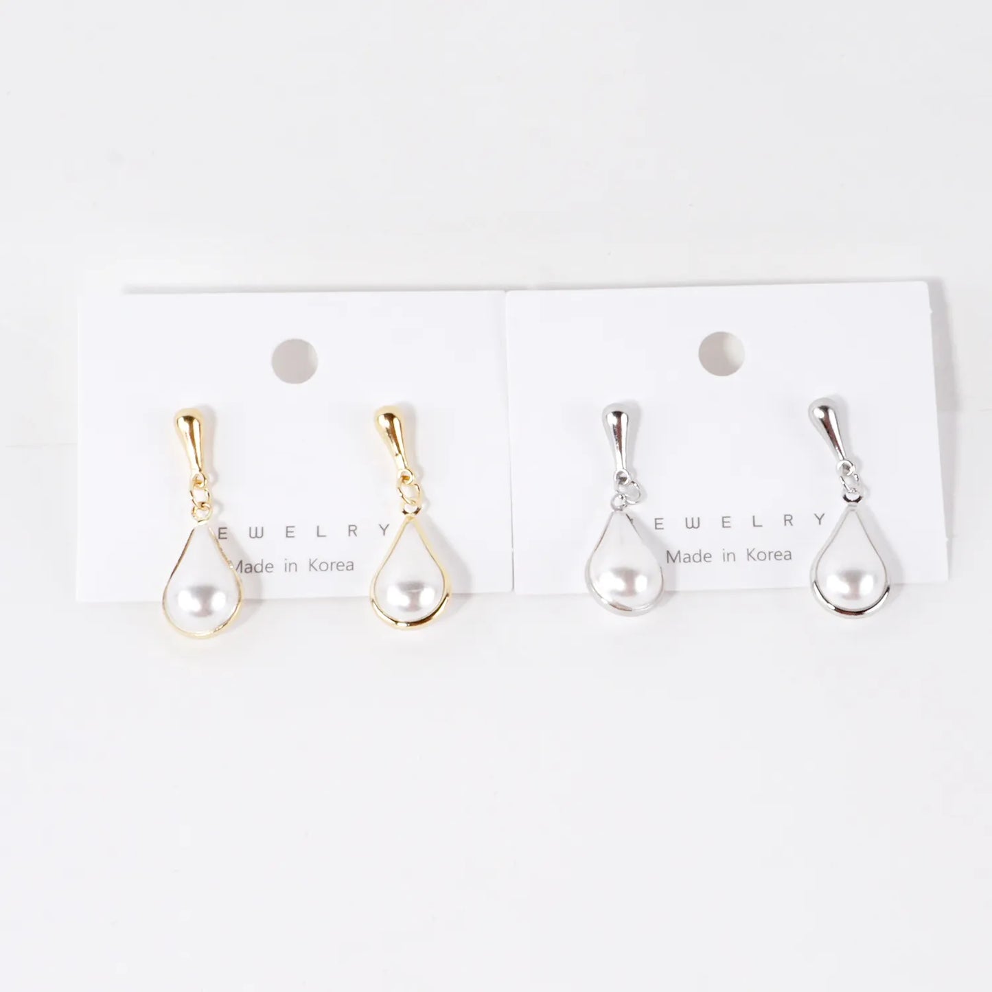 Pear Shaped Pearl Drop Earrings