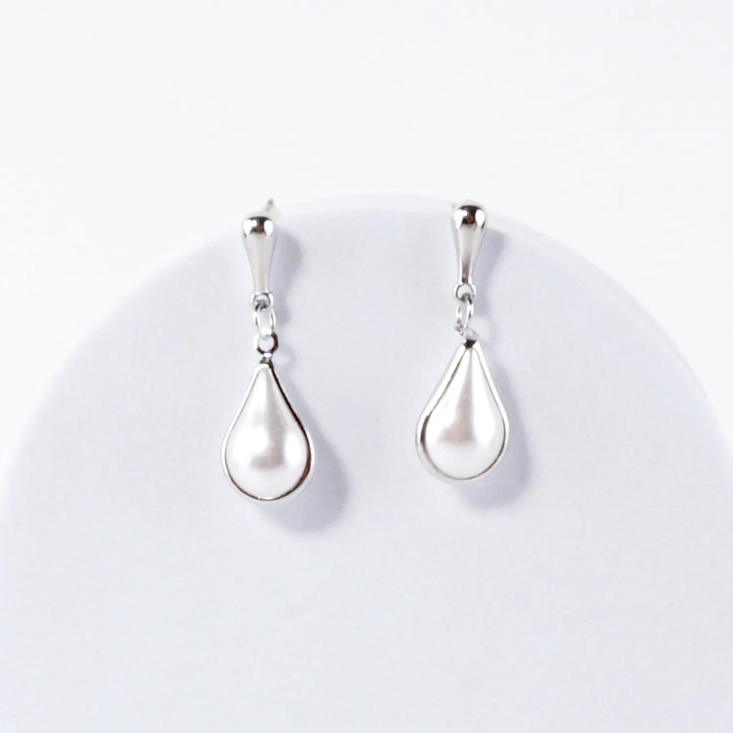 Pear Shaped Pearl Drop Earrings