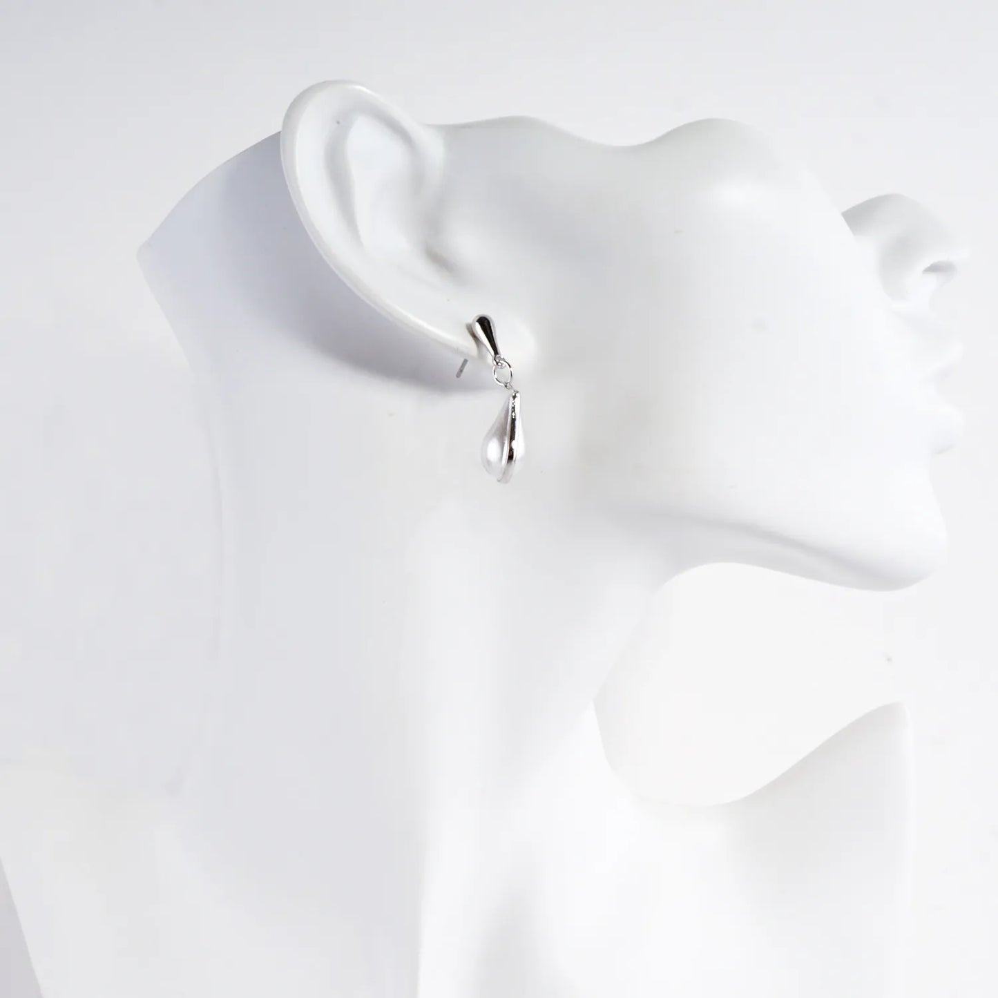 Pear Shaped Pearl Drop Earrings