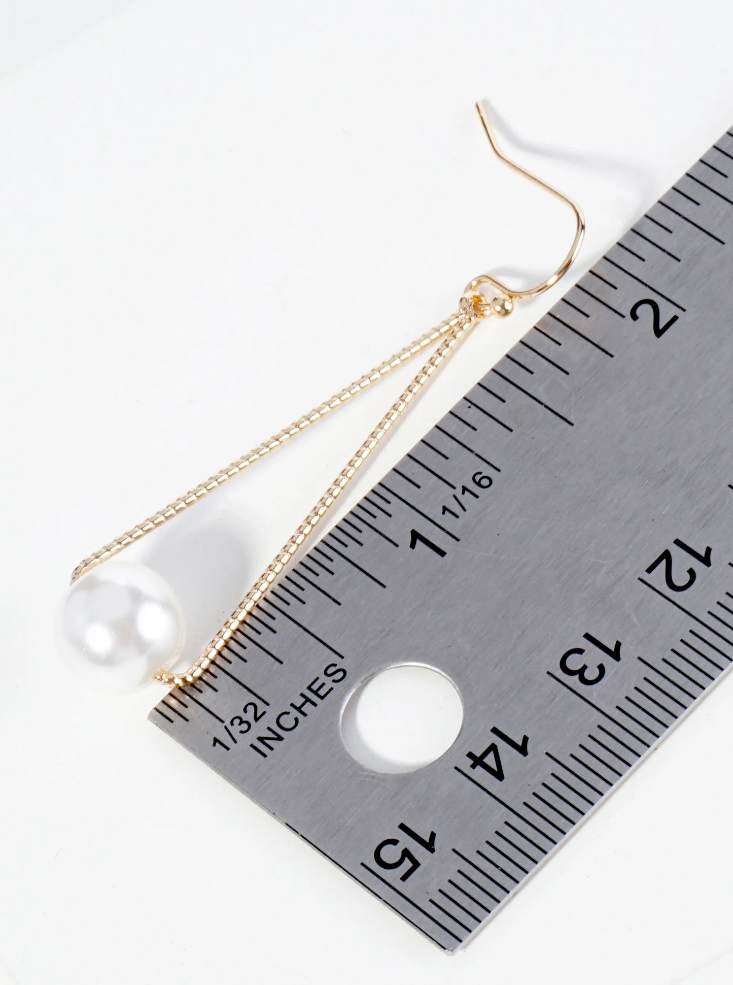 Pearl Beads Drop Triangle Dangle Drop Earrings
