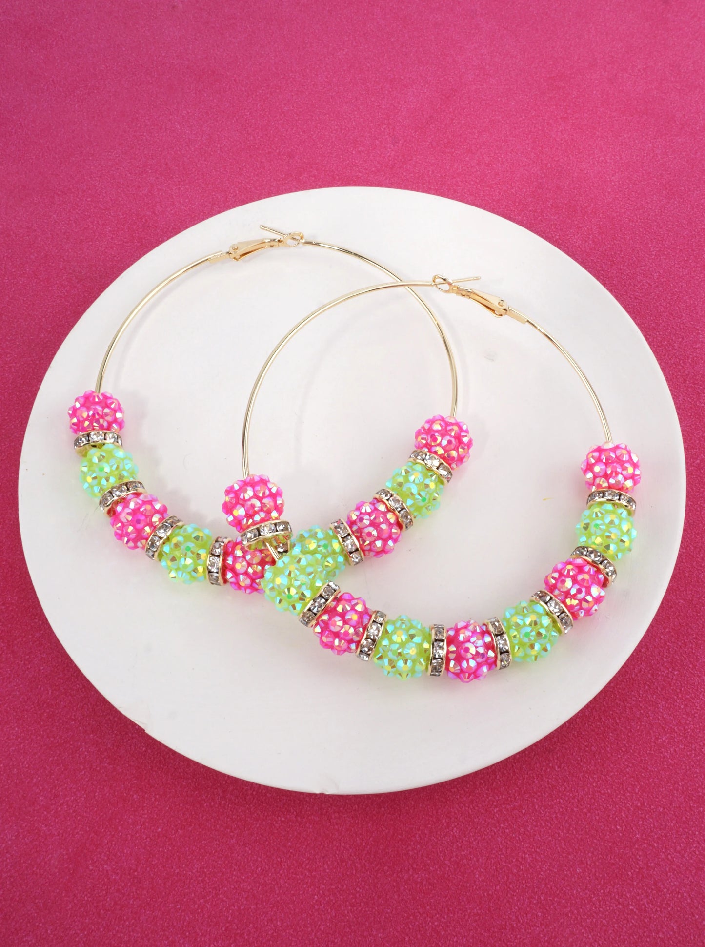 Pink-&-Green-Rhinestone-Beaded-Hoop-Earrings-150-SE9003-GDMLT-1-XIYOU812064426K0303.jpg