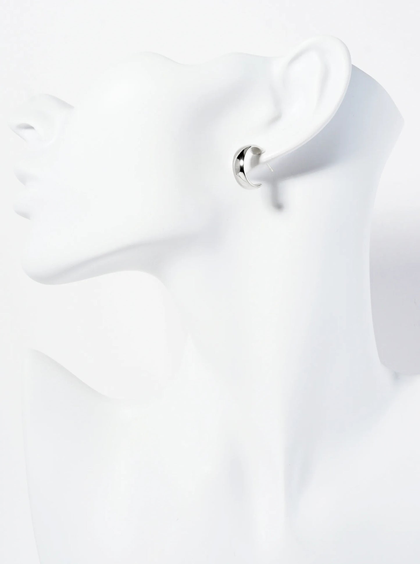Polished 14K-Gold-Dipped 15mm Open Hoop Earrings