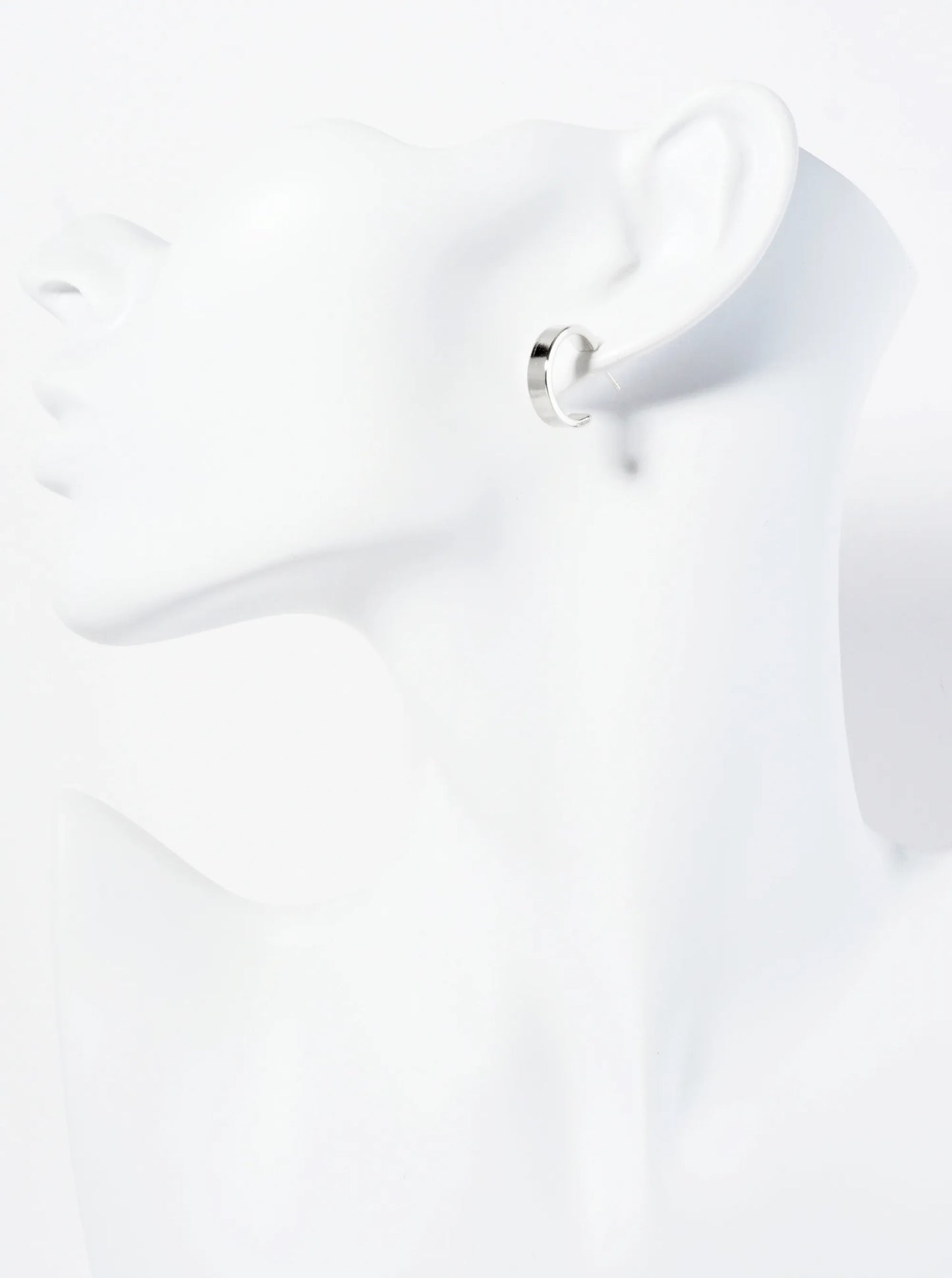 Polished 14K-Gold-Dipped 15mm Open Hoop Earrings