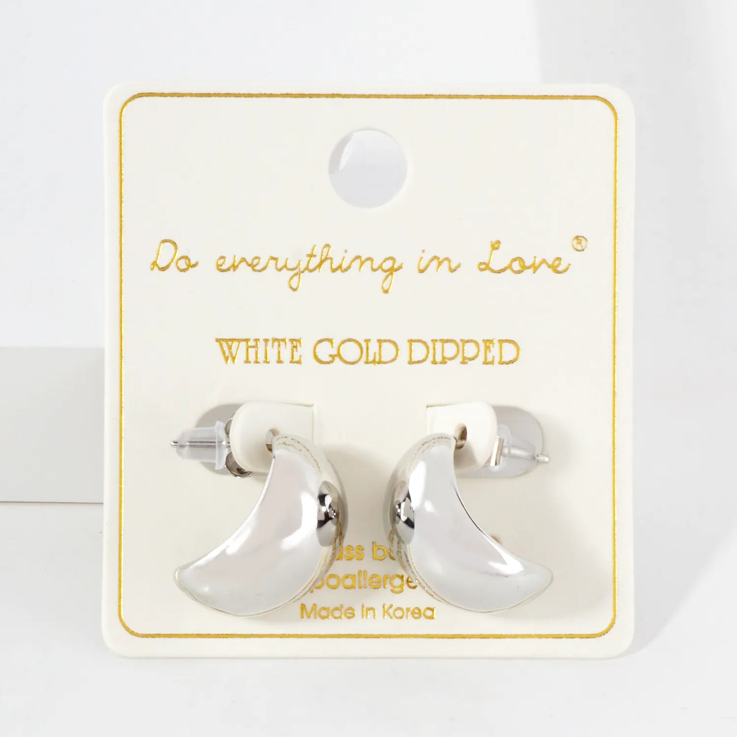 Polished 17mm Oval Shaped 14K-Gold-Dipped Hoop Earrings