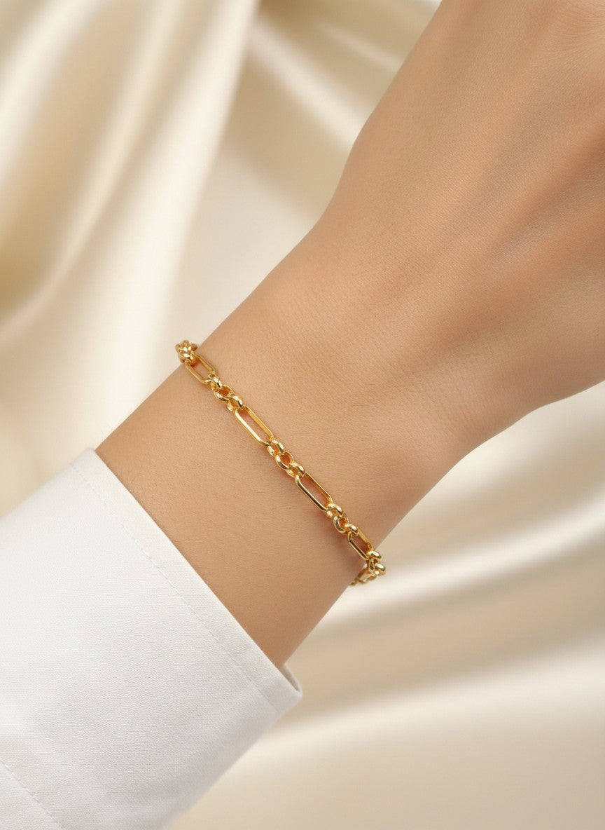 Polished Artistic Chain Delicate Bracelet