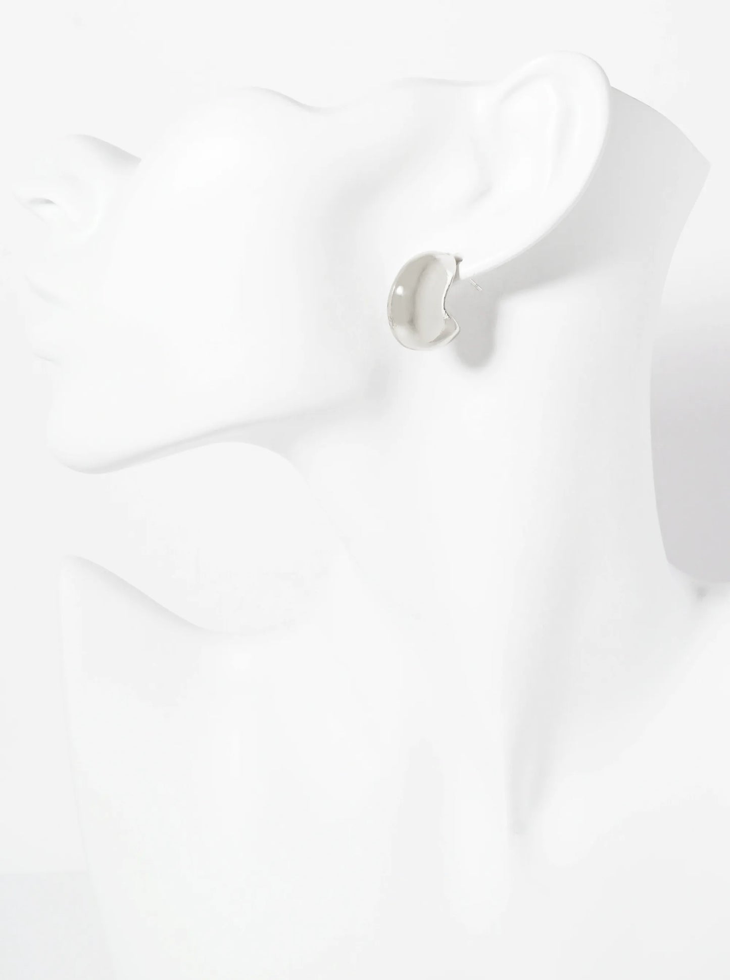 Polished Brass 20mm Pac-Man Design Hollow 18K-Gold-Dipped Hoop Earrings