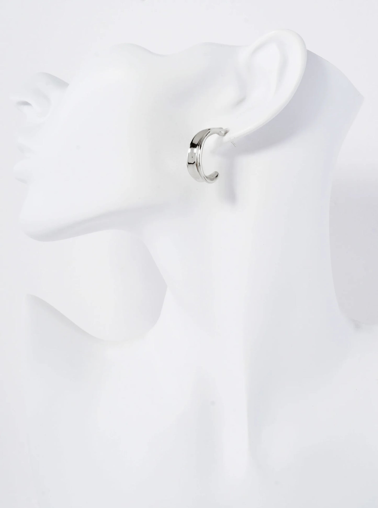 Polished Brass 25mm Teardrop-Shaped 18K-Gold-Dipped 25mm Open Hoop Earrings