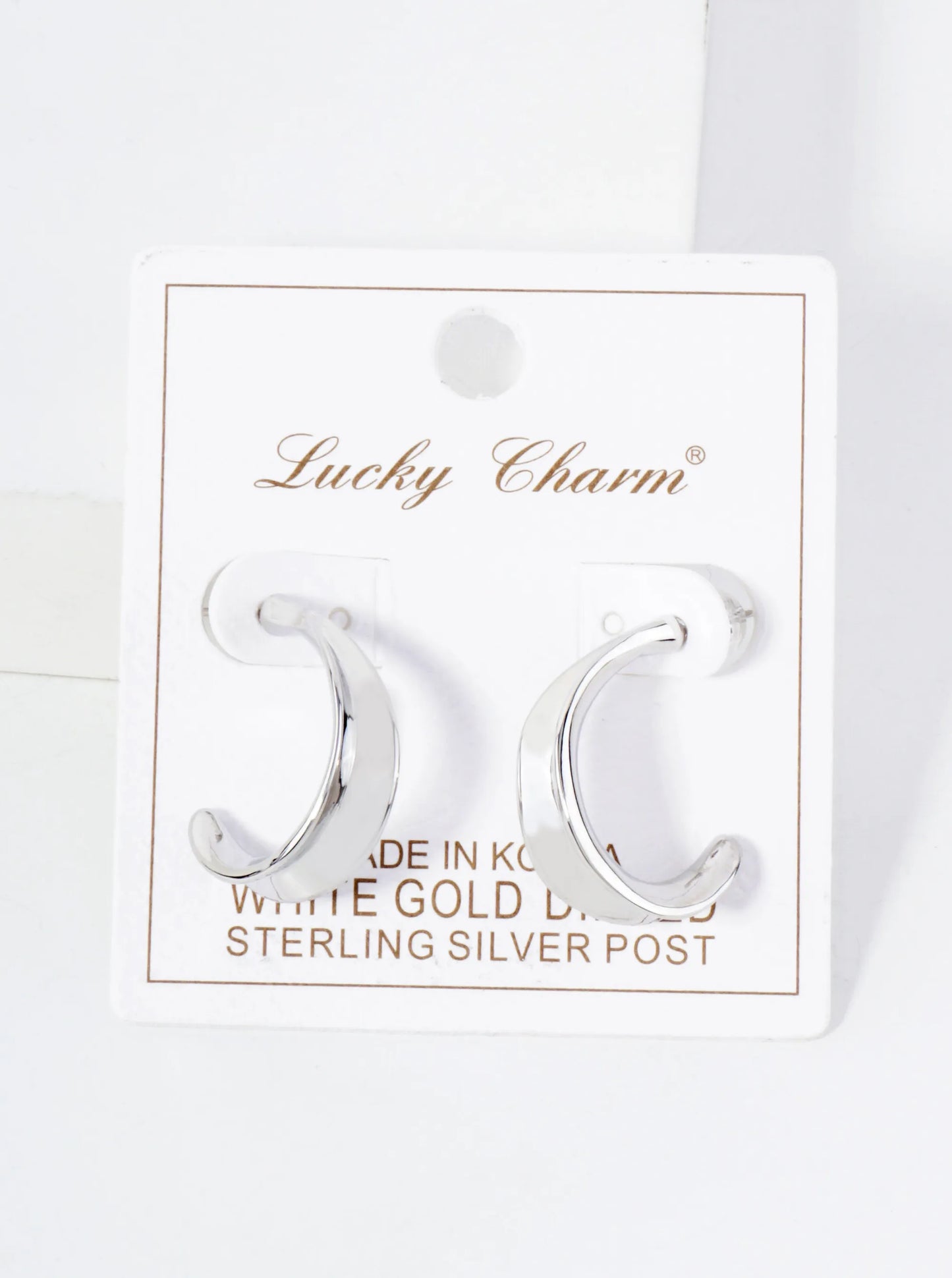 Polished Brass 25mm Teardrop-Shaped 18K-Gold-Dipped 25mm Open Hoop Earrings