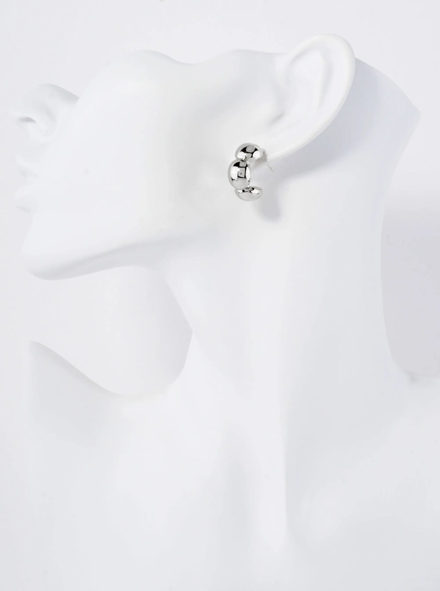 Polished Brass Flower-Shaped 15mm 18K-Gold-Dipped Hoop Earrings