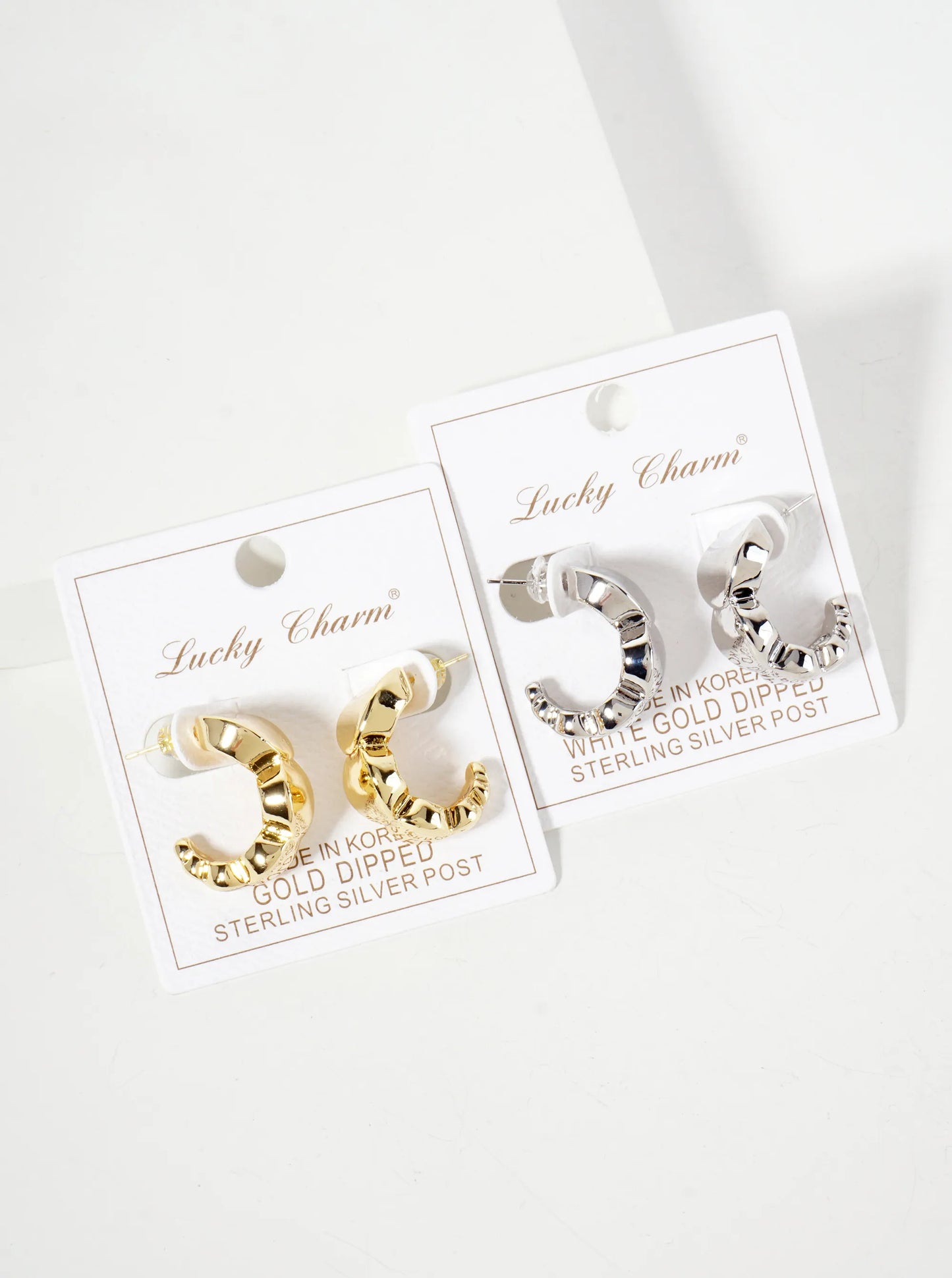 Polished Brass Graduated Ball-Shaped 23mm 18K-Gold-Dipped Open Hoop Earrings