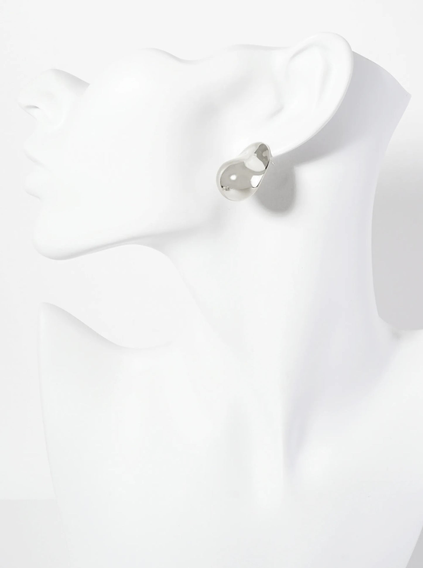 Polished Brass Hand-Crushed-Texture 18K-Gold-Dipped Post Earrings