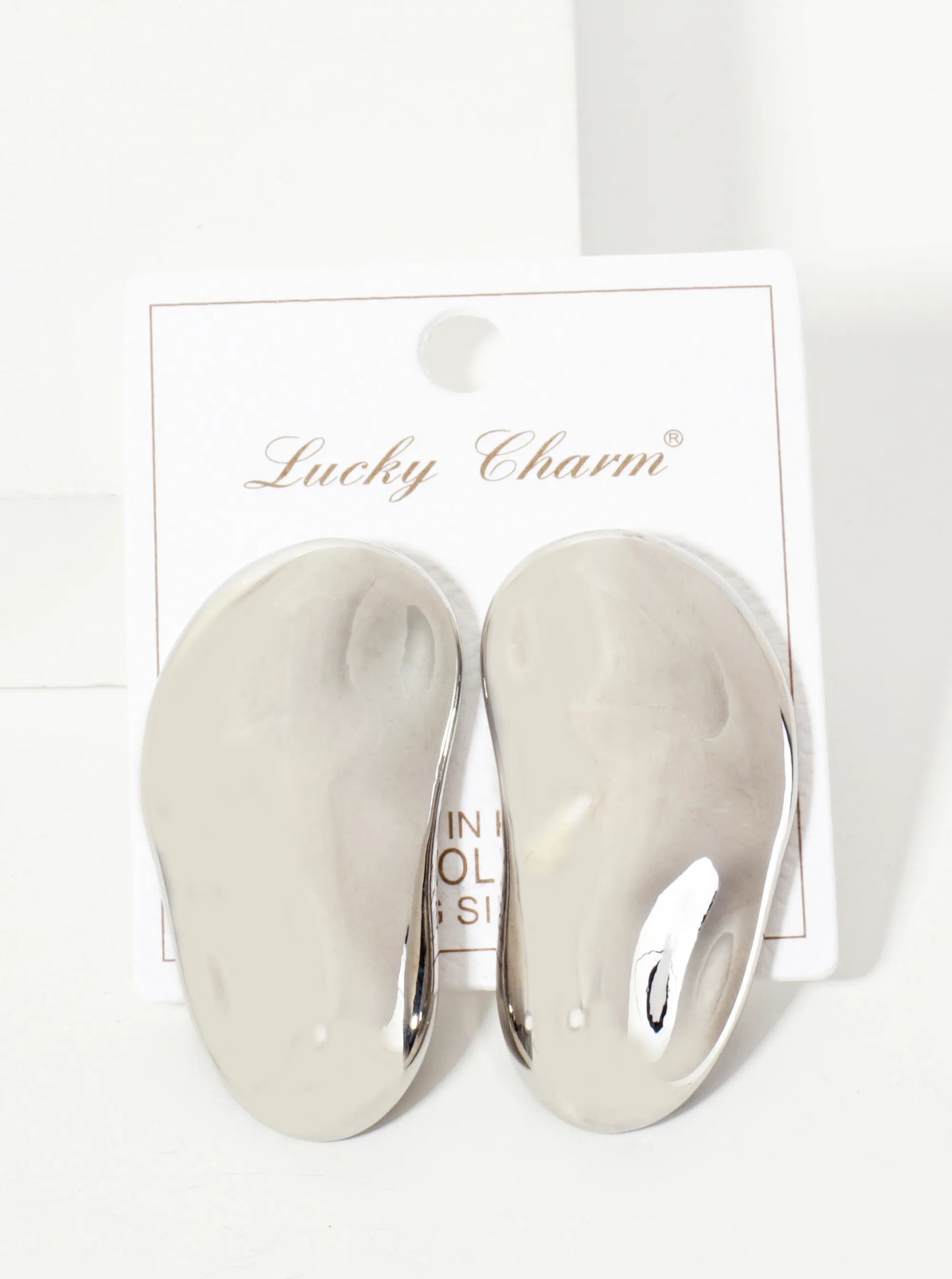 Polished Brass Hand-Pressed-Texture 18K-Gold-Dipped Statement Earrings