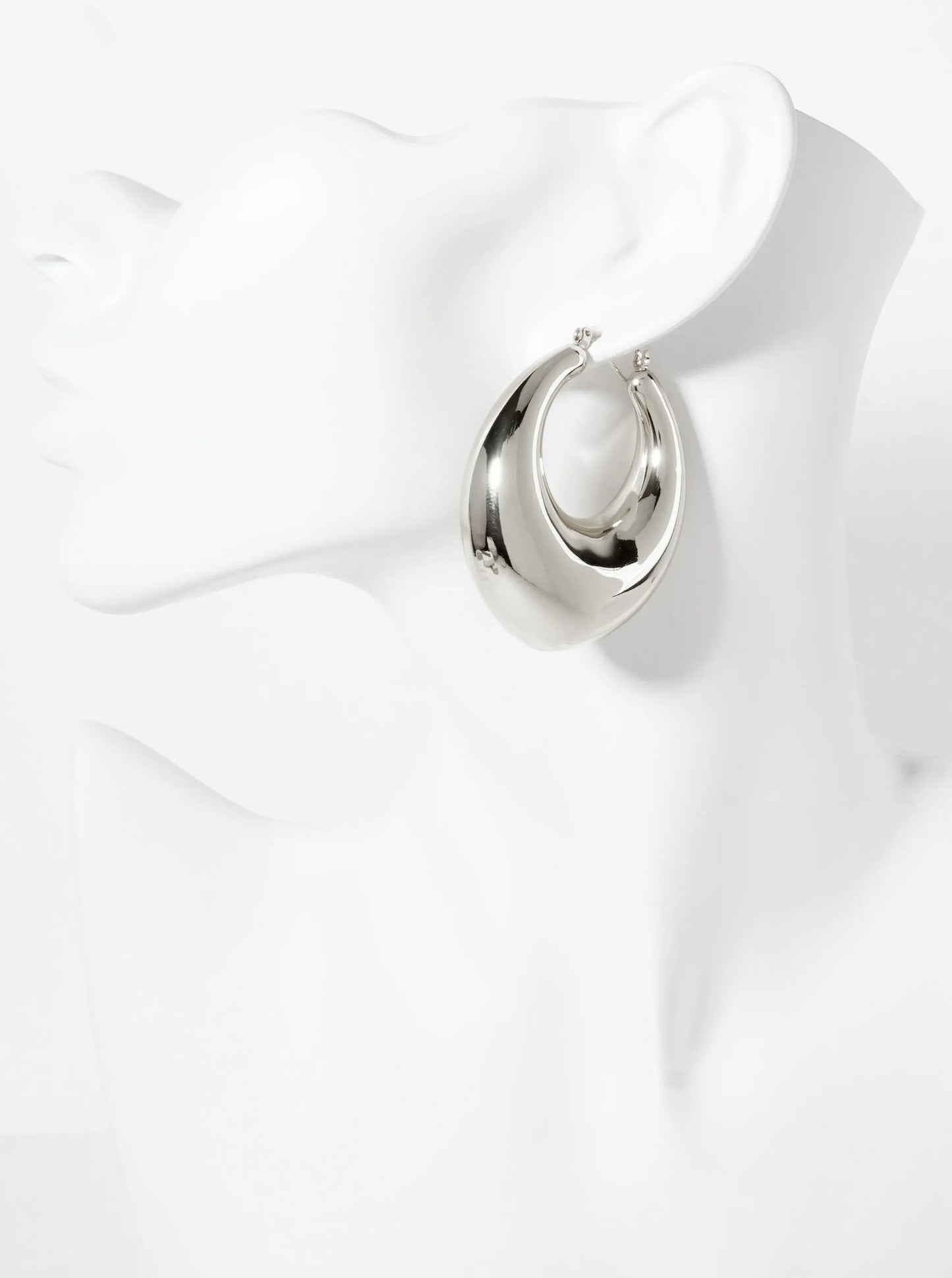 Polished Brass Hollow Tapered Round Tube 18K-Gold-Dipped Latch-Back Hoop Earrings