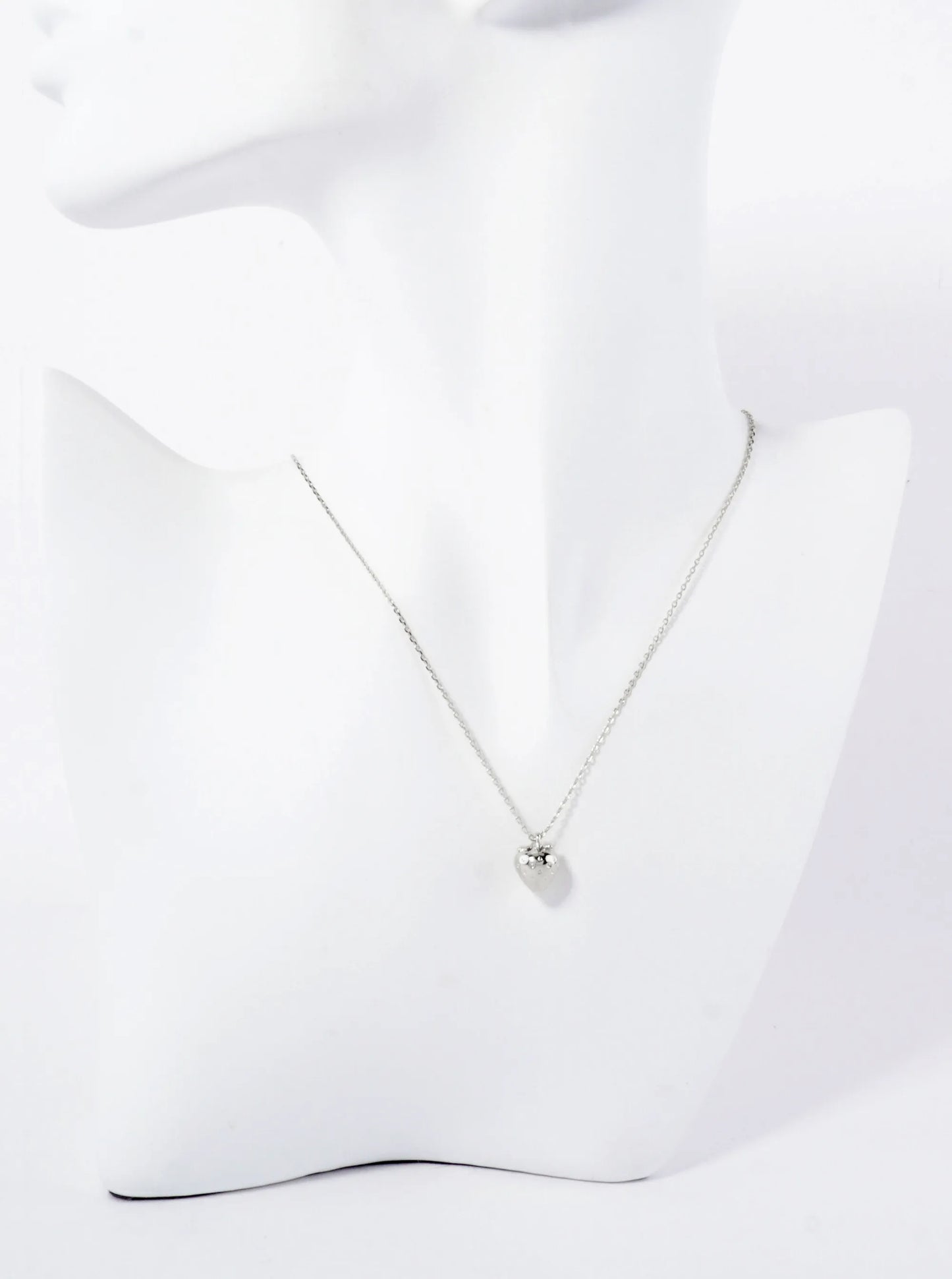 Polished Brass Strawberry Pendant Hypoallergenic 18K-Gold-Dipped Necklace