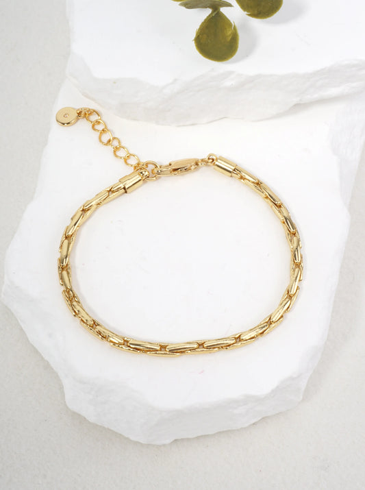 Polished Delicate Artistic Chain Bracelet