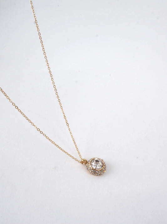 Polished Geometric Pendant Necklace