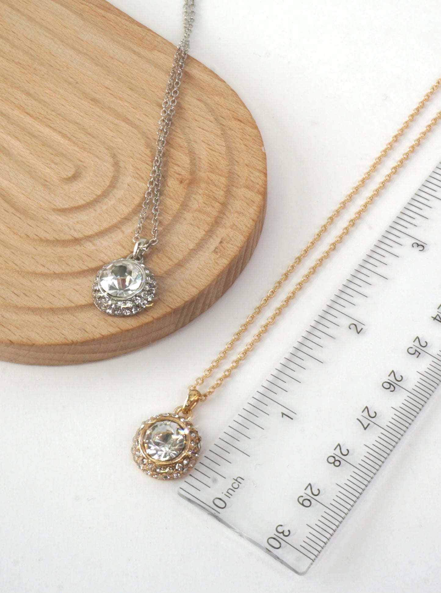 Polished Geometric Pendant Necklace