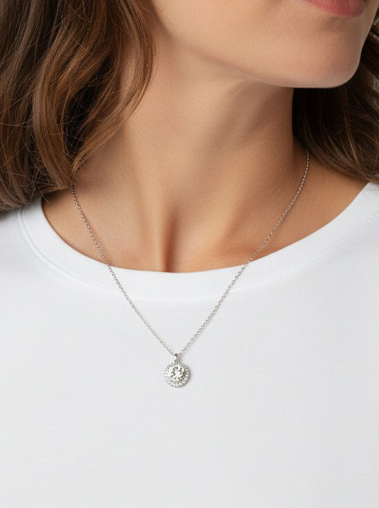 Polished Geometric Pendant Necklace