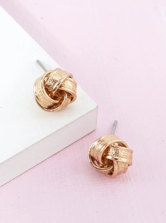 Polished Knot Classic Stud Earrings
