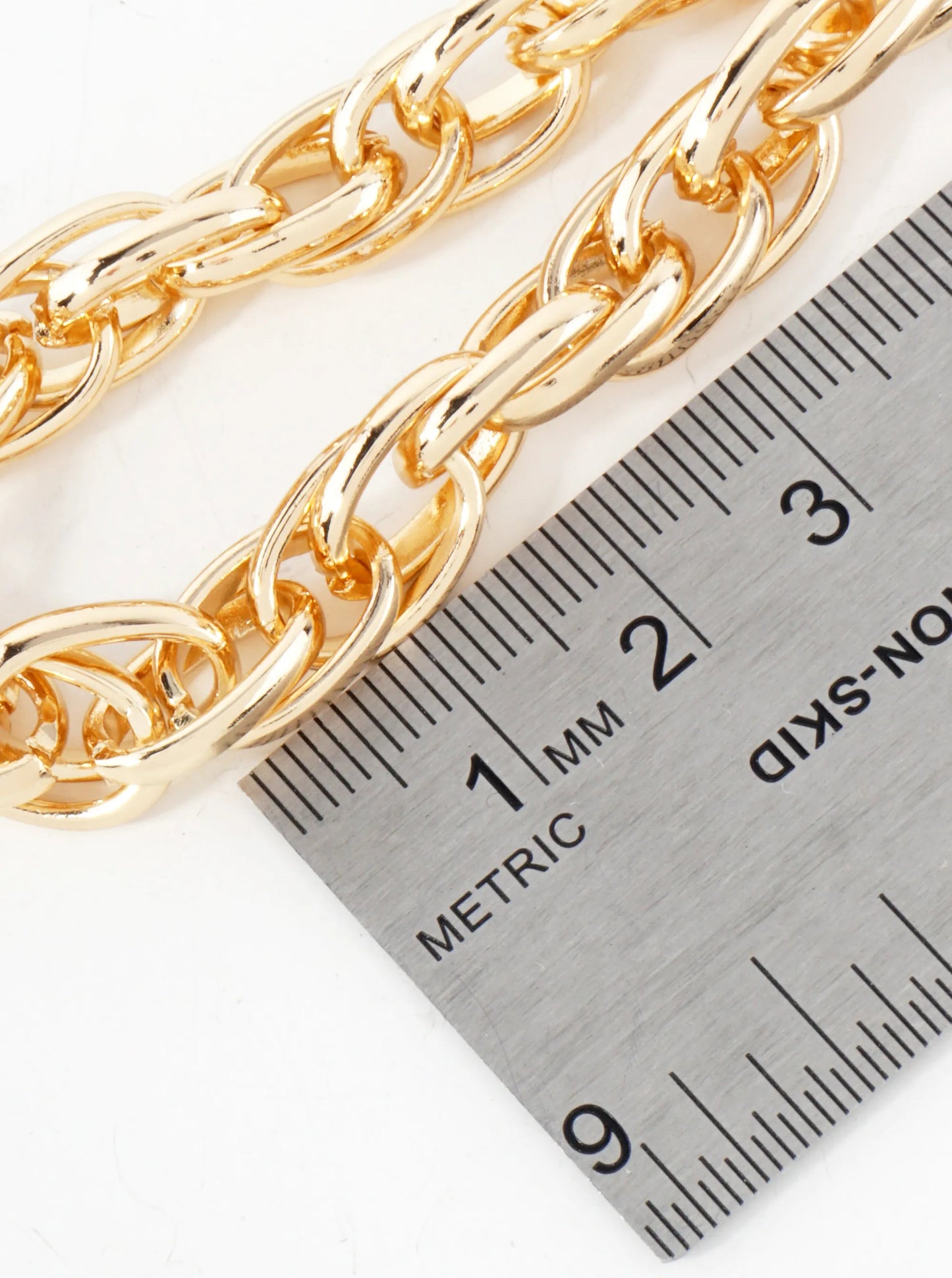 Polished Metal Chain Bracelet