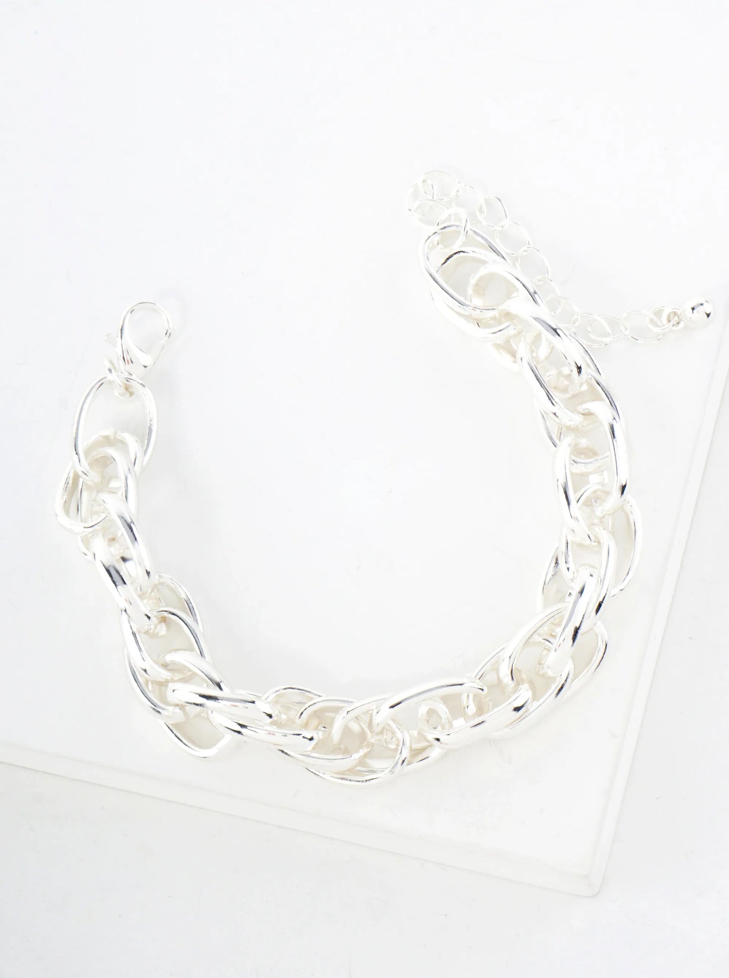 Polished Metal Chain Bracelet
