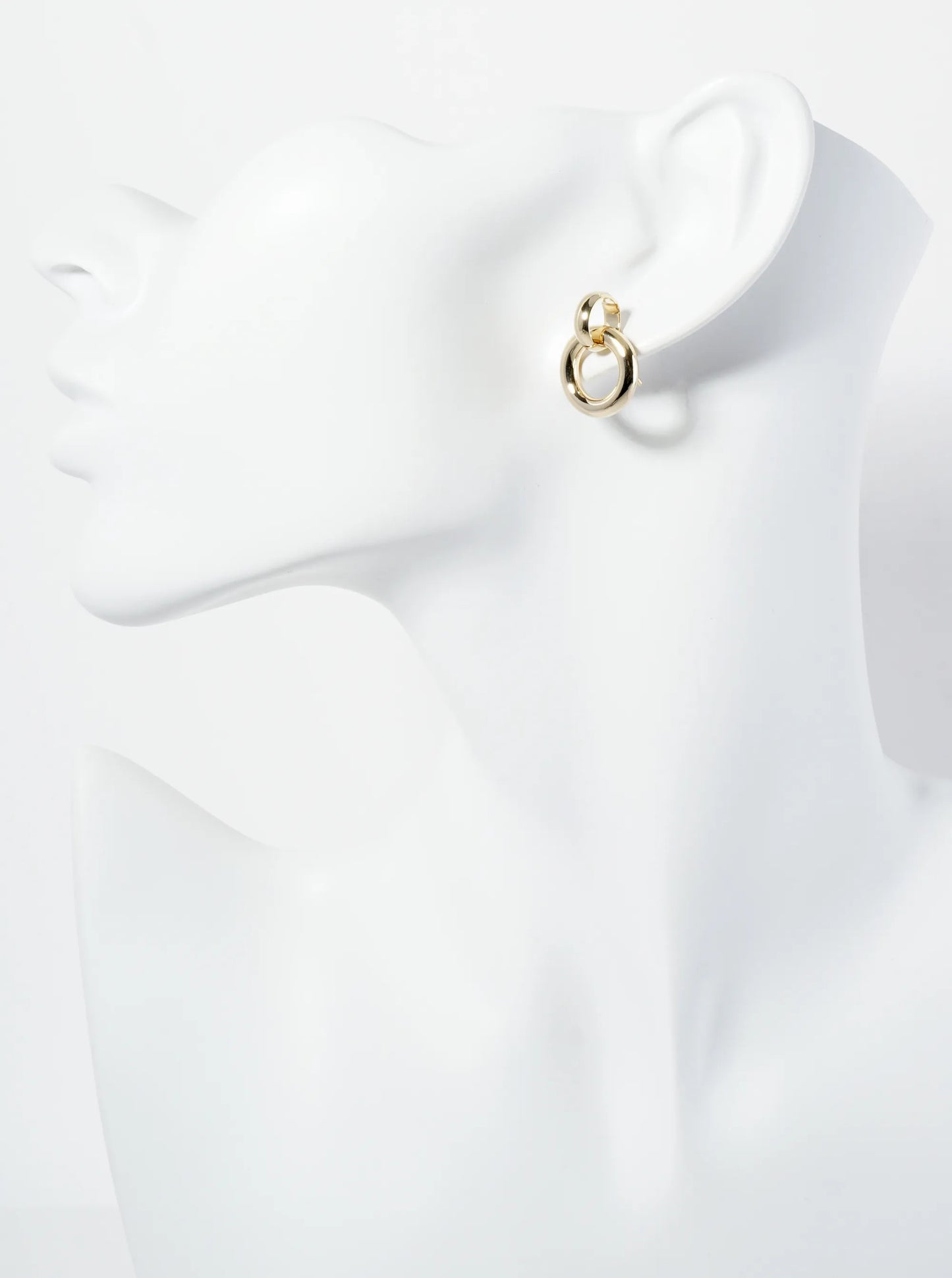 Polished Metal Door Knocker Design Minimalist Post Earrings