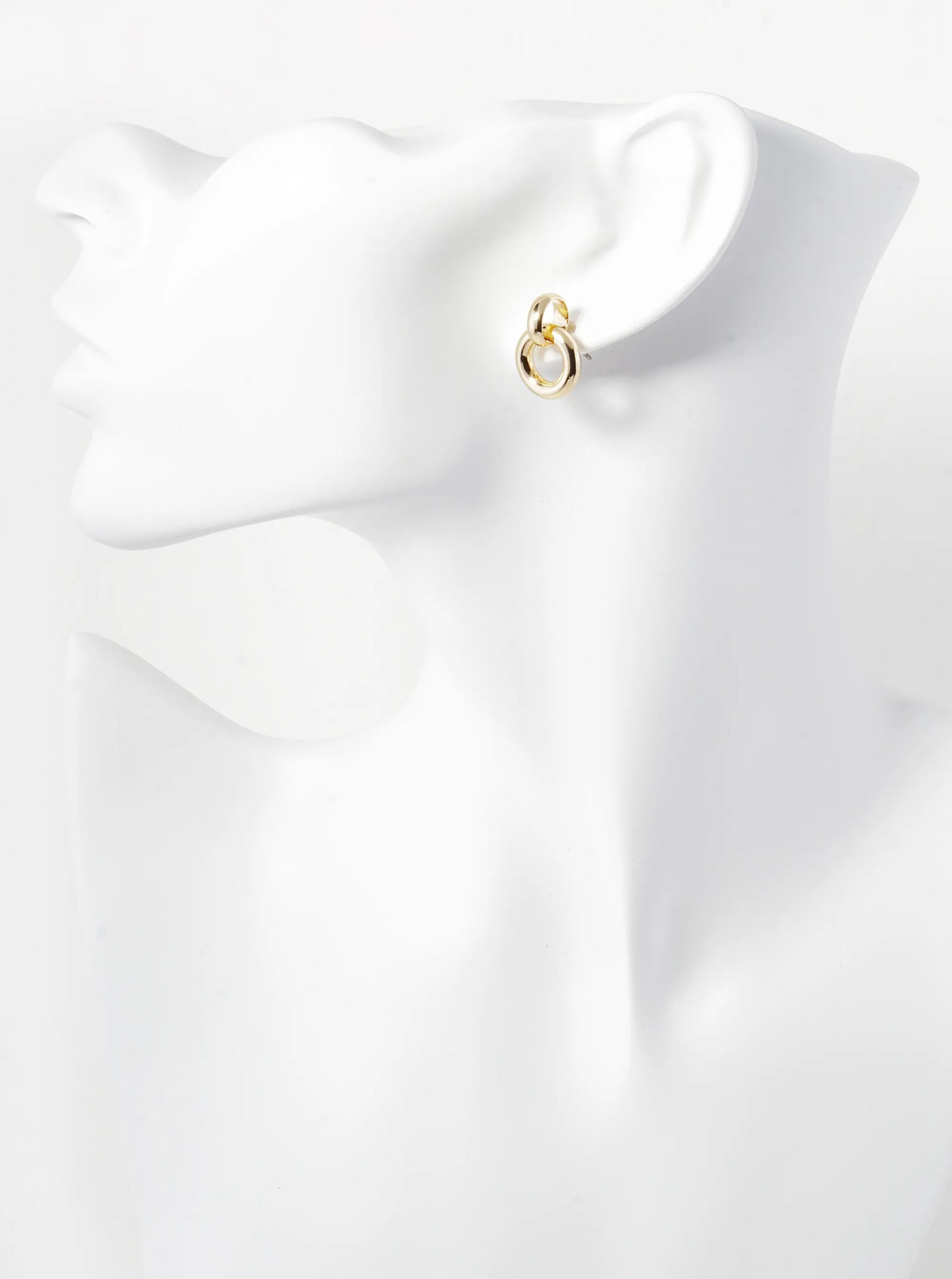 Polished Metal Tiny Door Knocker Post Earrings