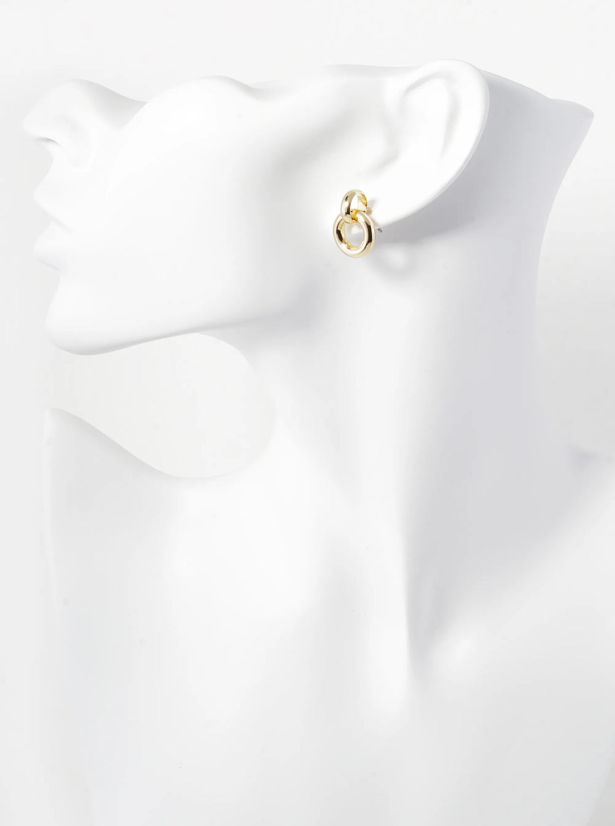 Polished Metal Tiny Door Knocker Post Earrings