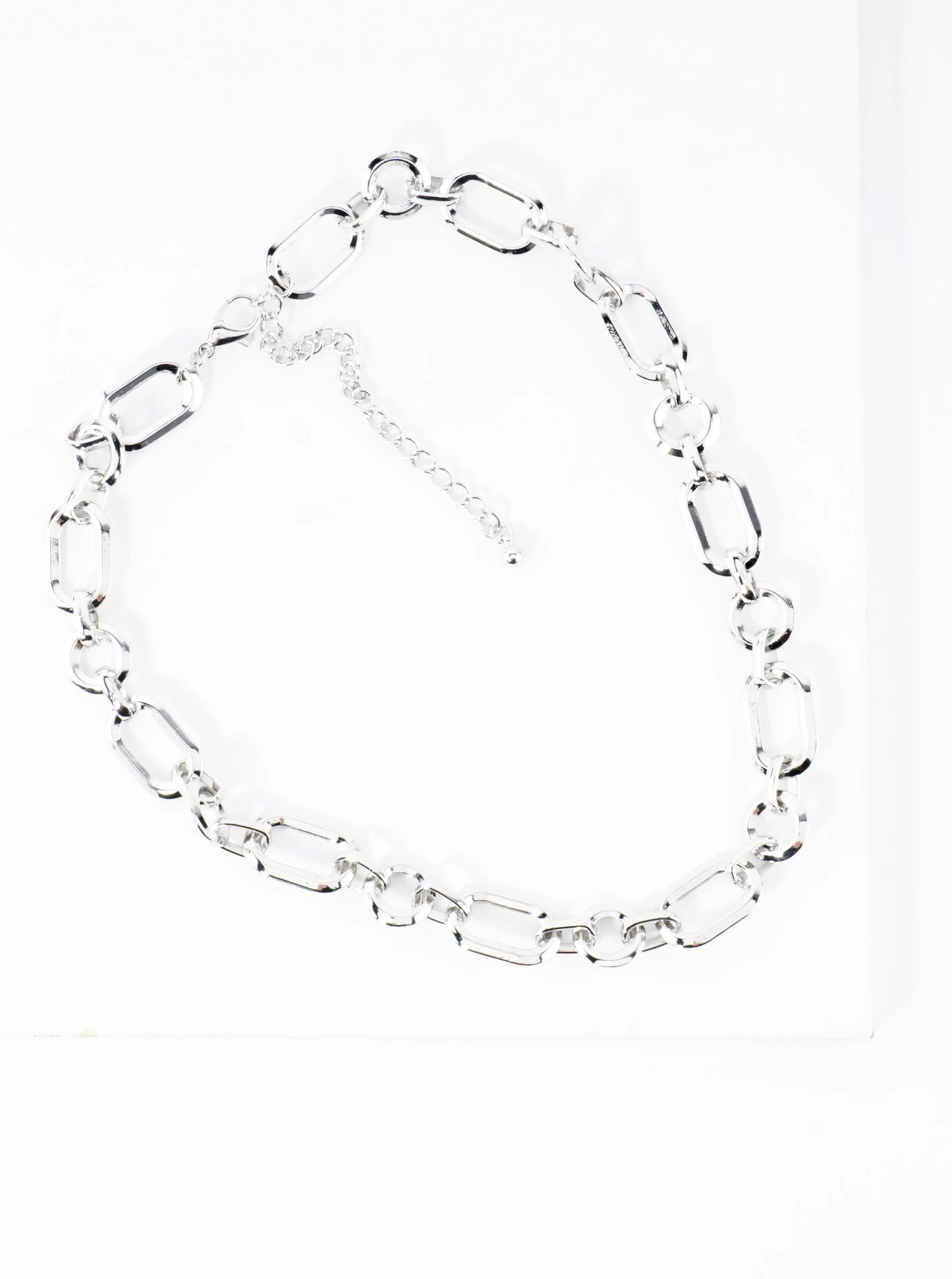 Polished Oval Link Chain Necklace