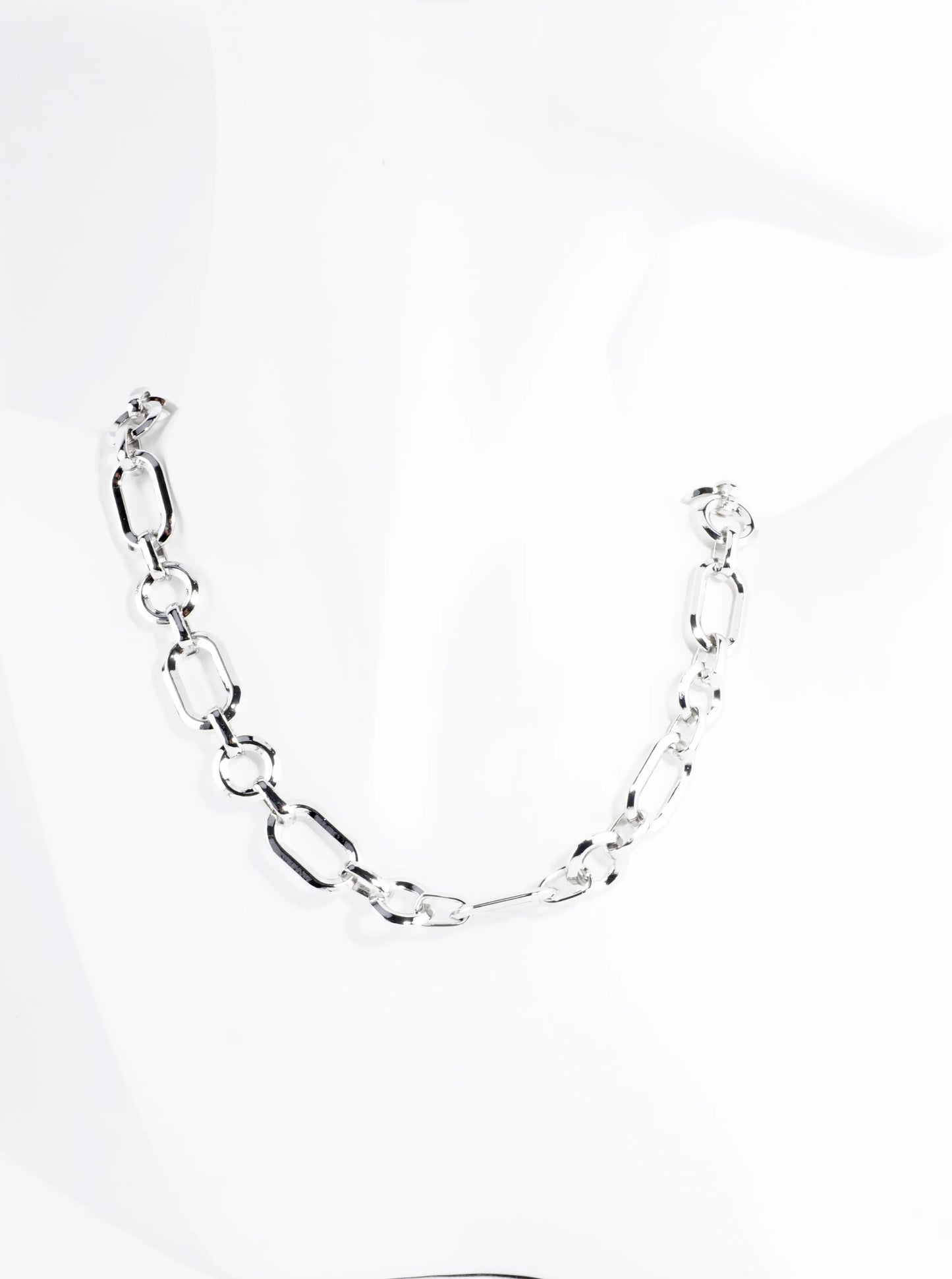 Polished Oval Link Chain Necklace