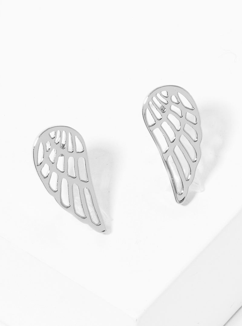 Premium Stainless Steel Angle Wing Post Stud Earrings