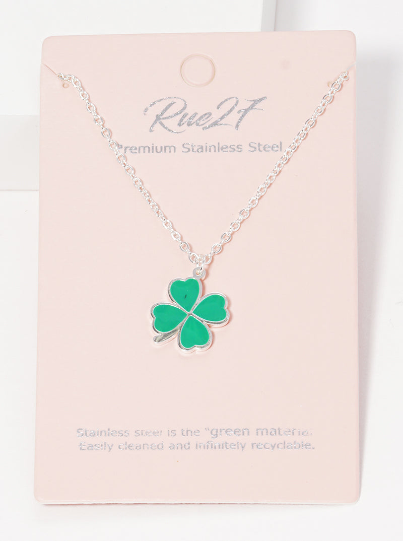 Premium Stainless Steel Clover Pendant Necklace