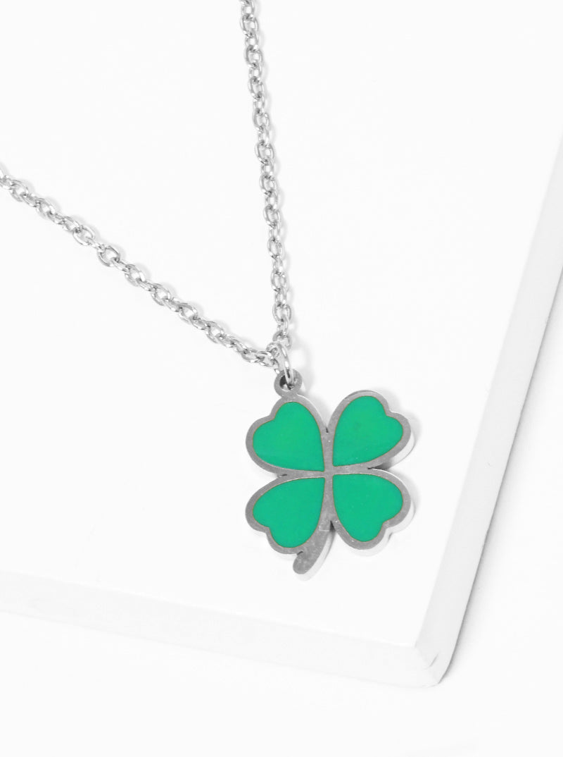 Premium Stainless Steel Clover Pendant Necklace