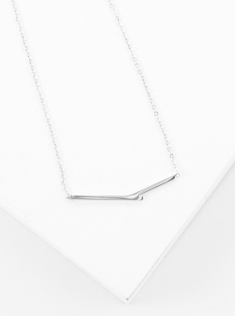 Premium Stainless Steel Geometric Bar Pendant Necklace