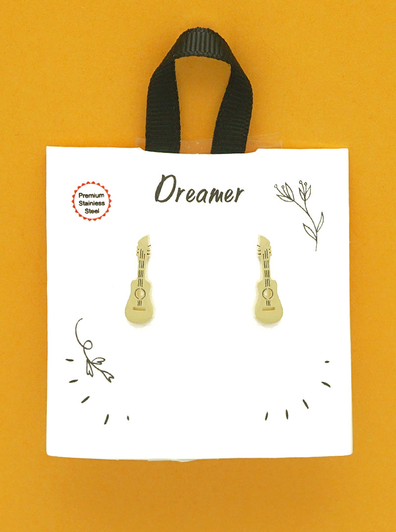 Premium Stainless Steel Guitar Post Stud Earrings