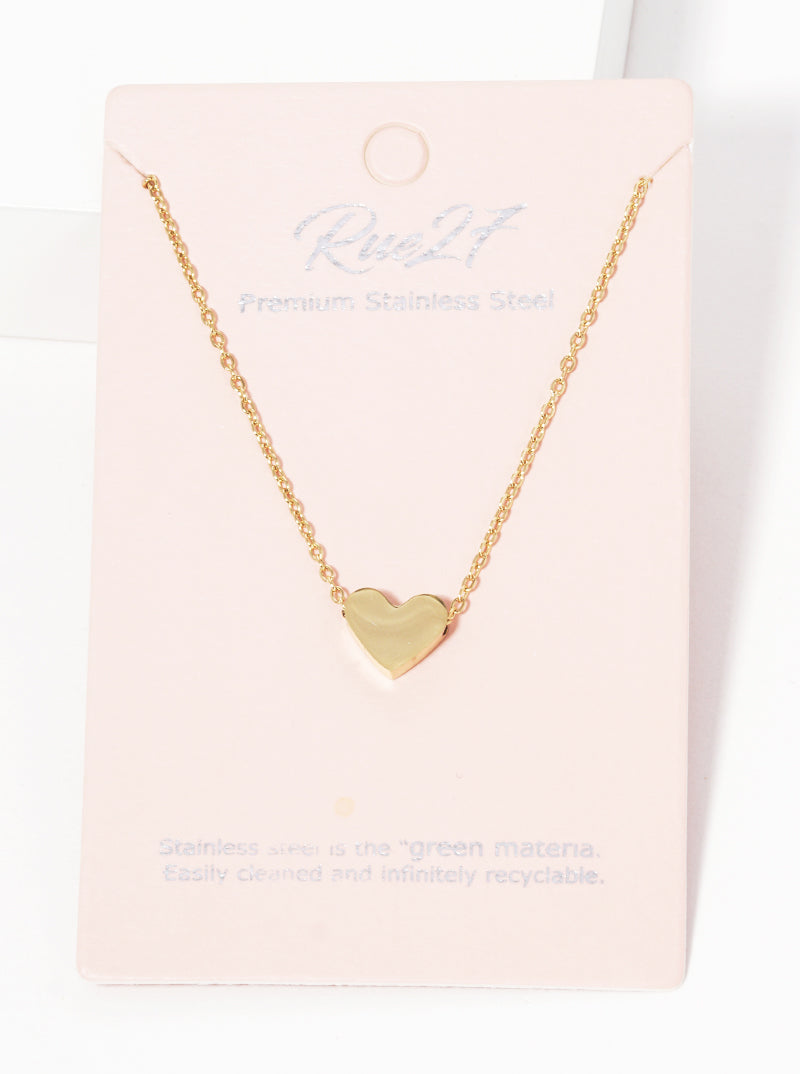 Premium Stainless Steel Heart Pendant Necklace