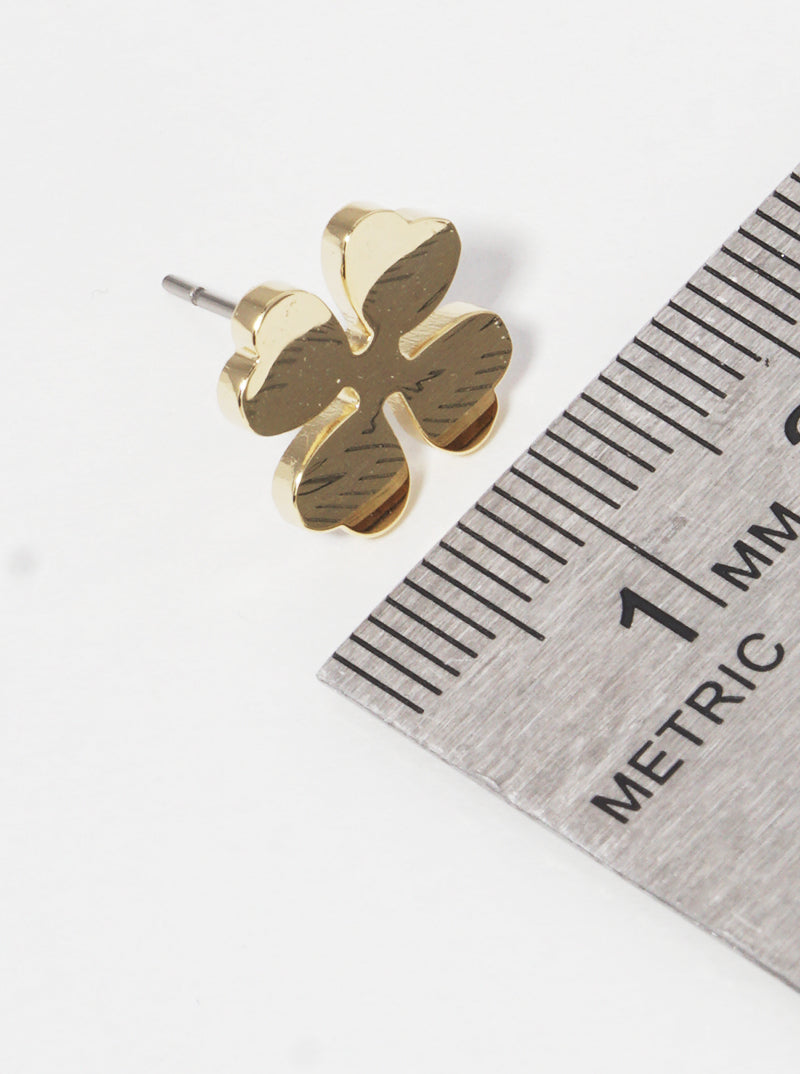 Premium Stainless Steel Clover Post Stud Earrings