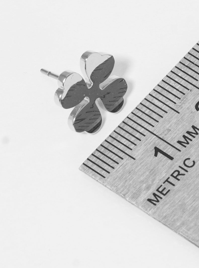 Premium Stainless Steel Clover Post Stud Earrings