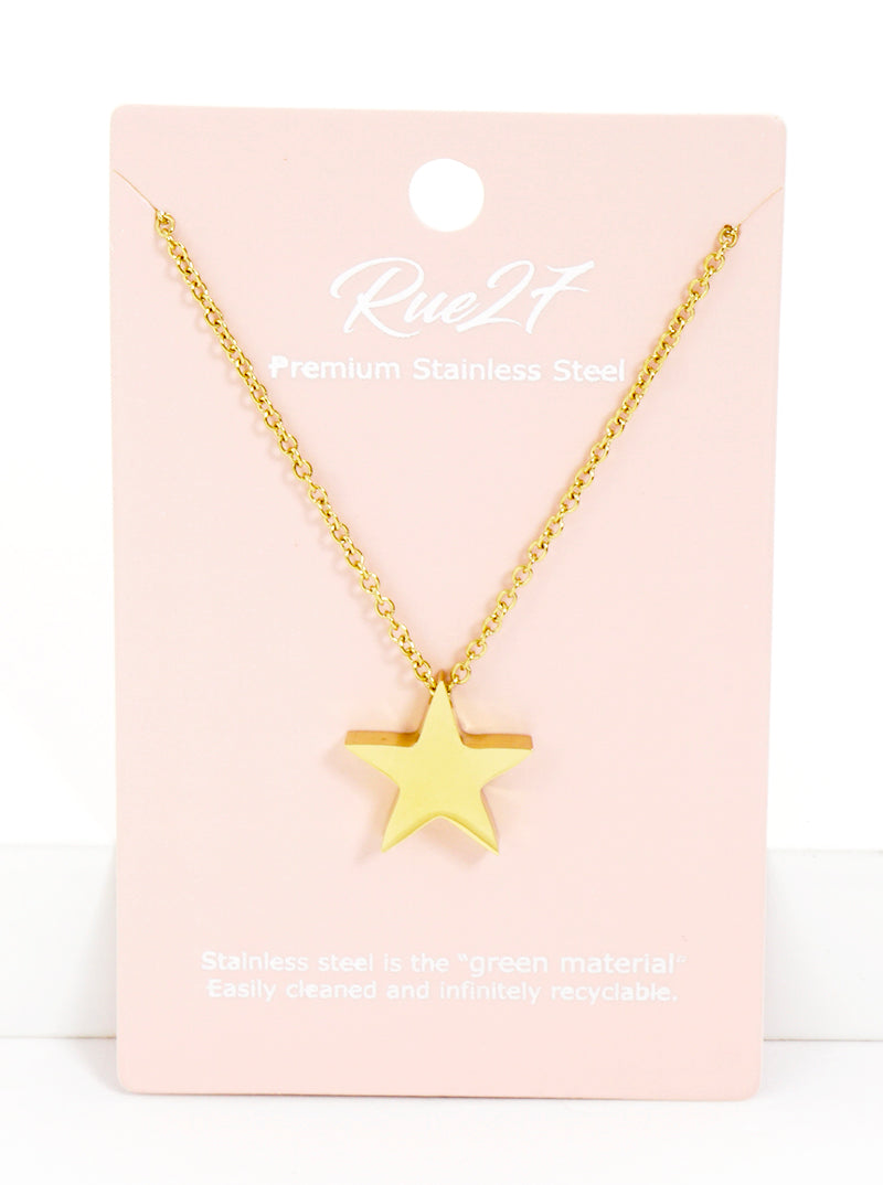 Premium Stainless Steel Star Pendant Necklace