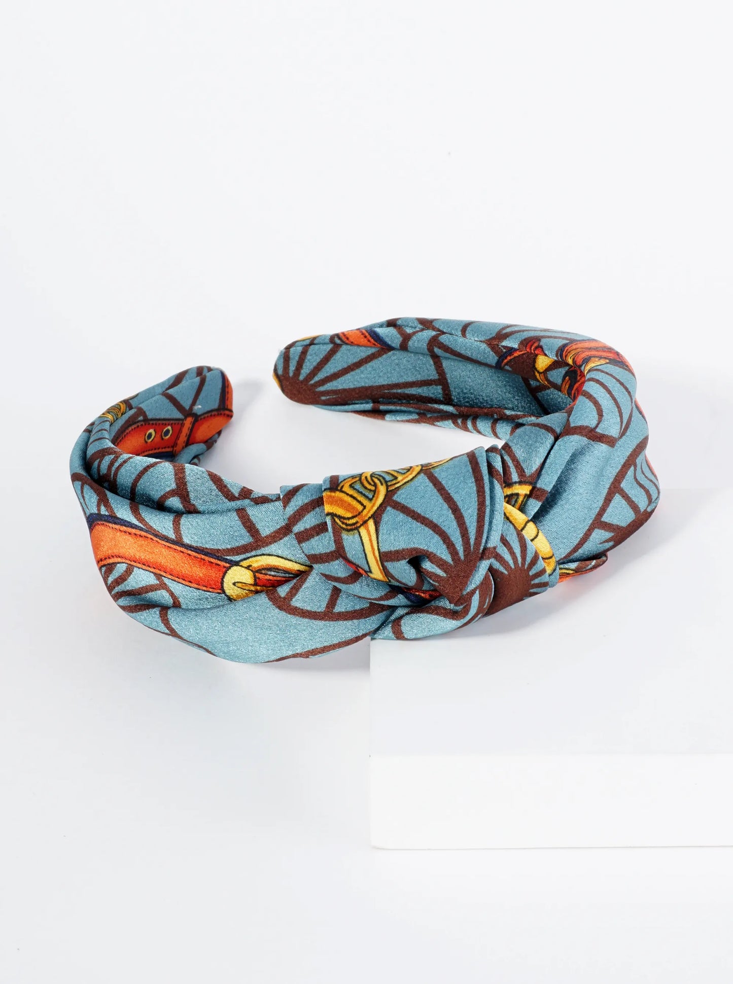 Printed Fabric Top Knotted Headband