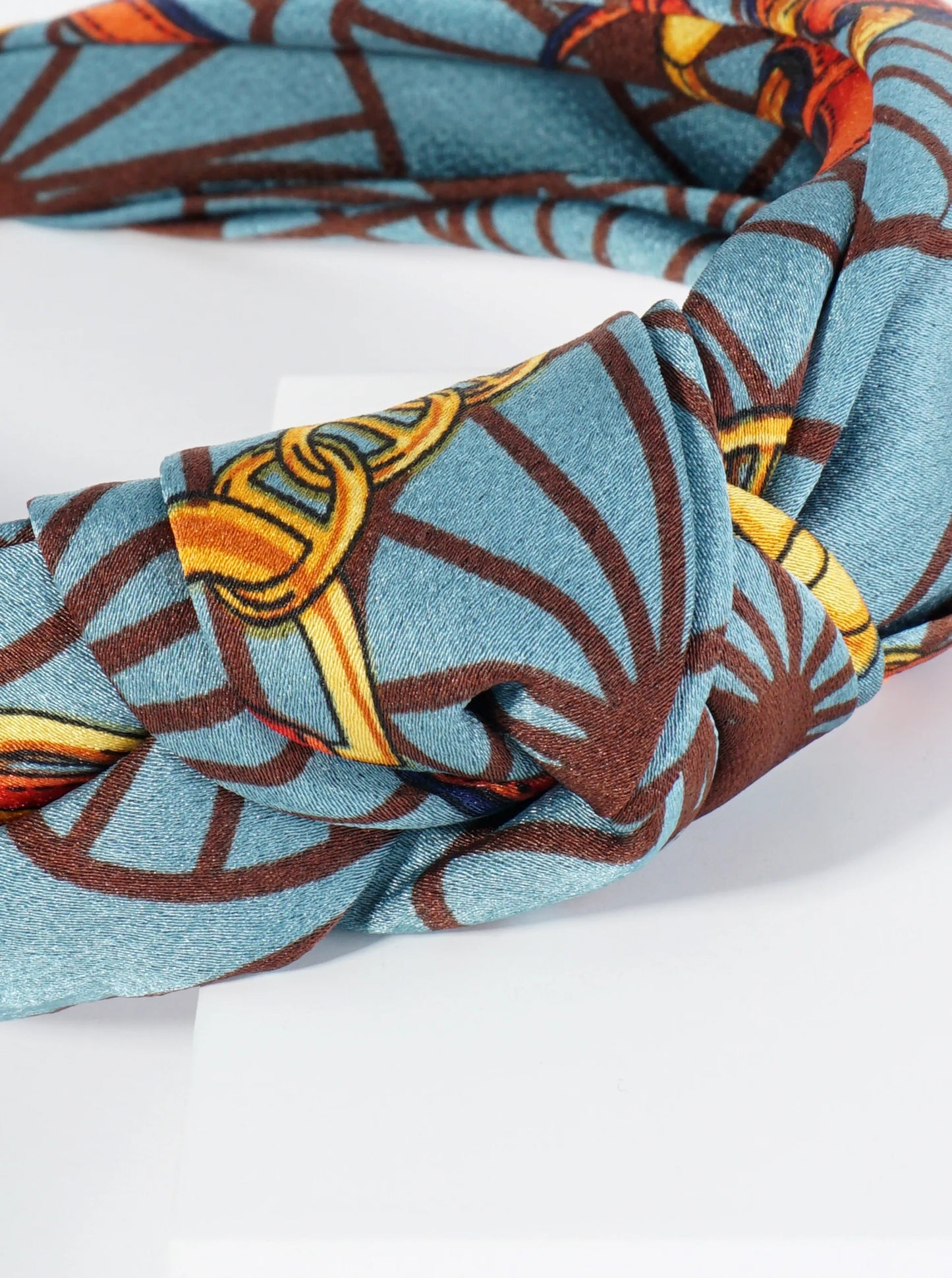 Printed Fabric Top Knotted Headband