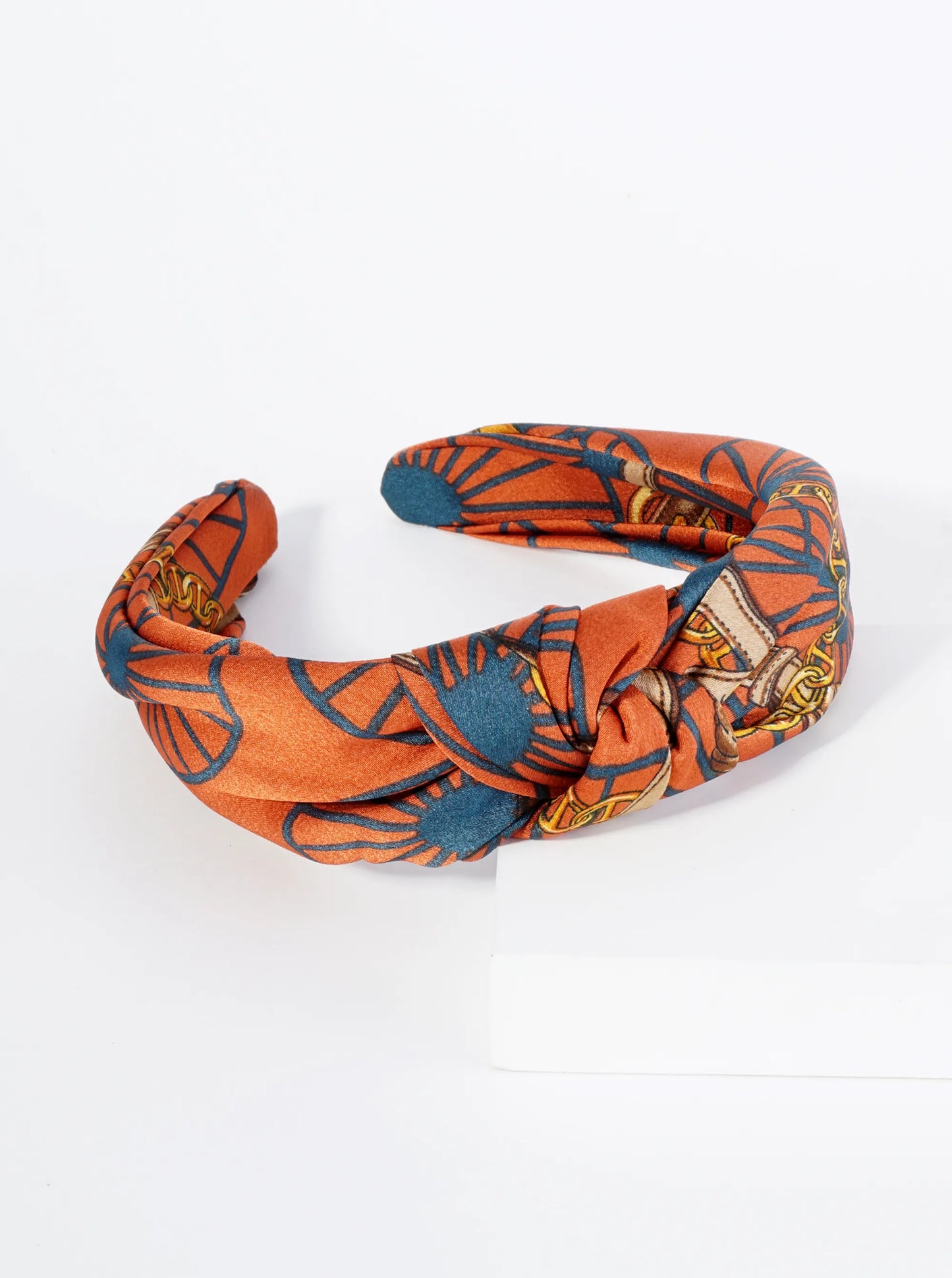 Printed Fabric Top Knotted Headband