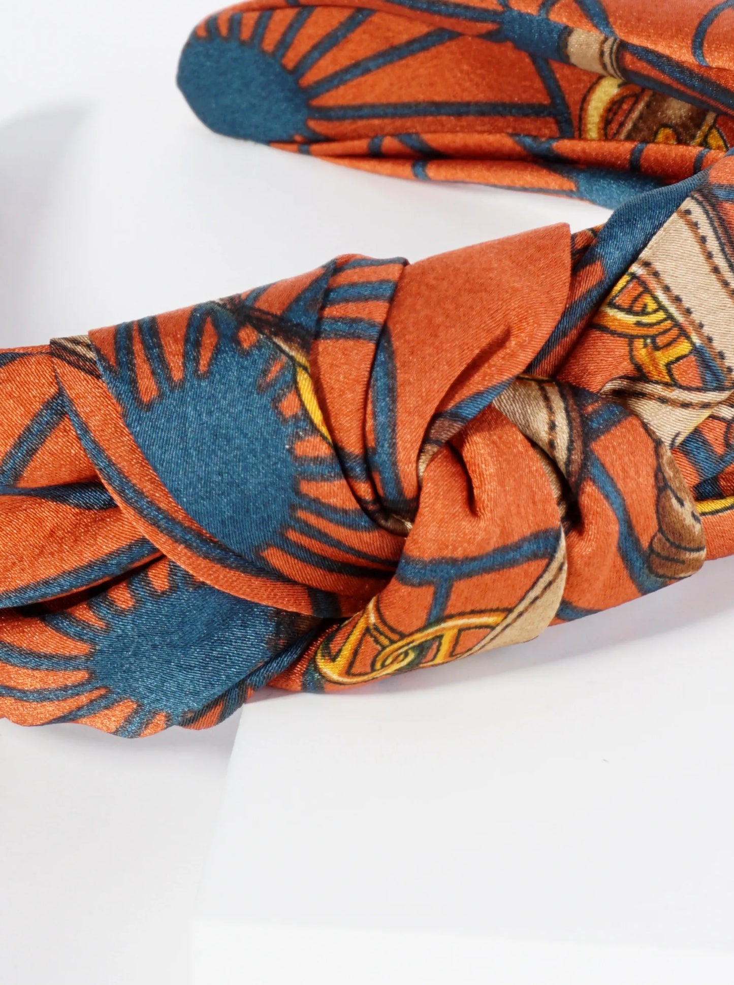 Printed Fabric Top Knotted Headband