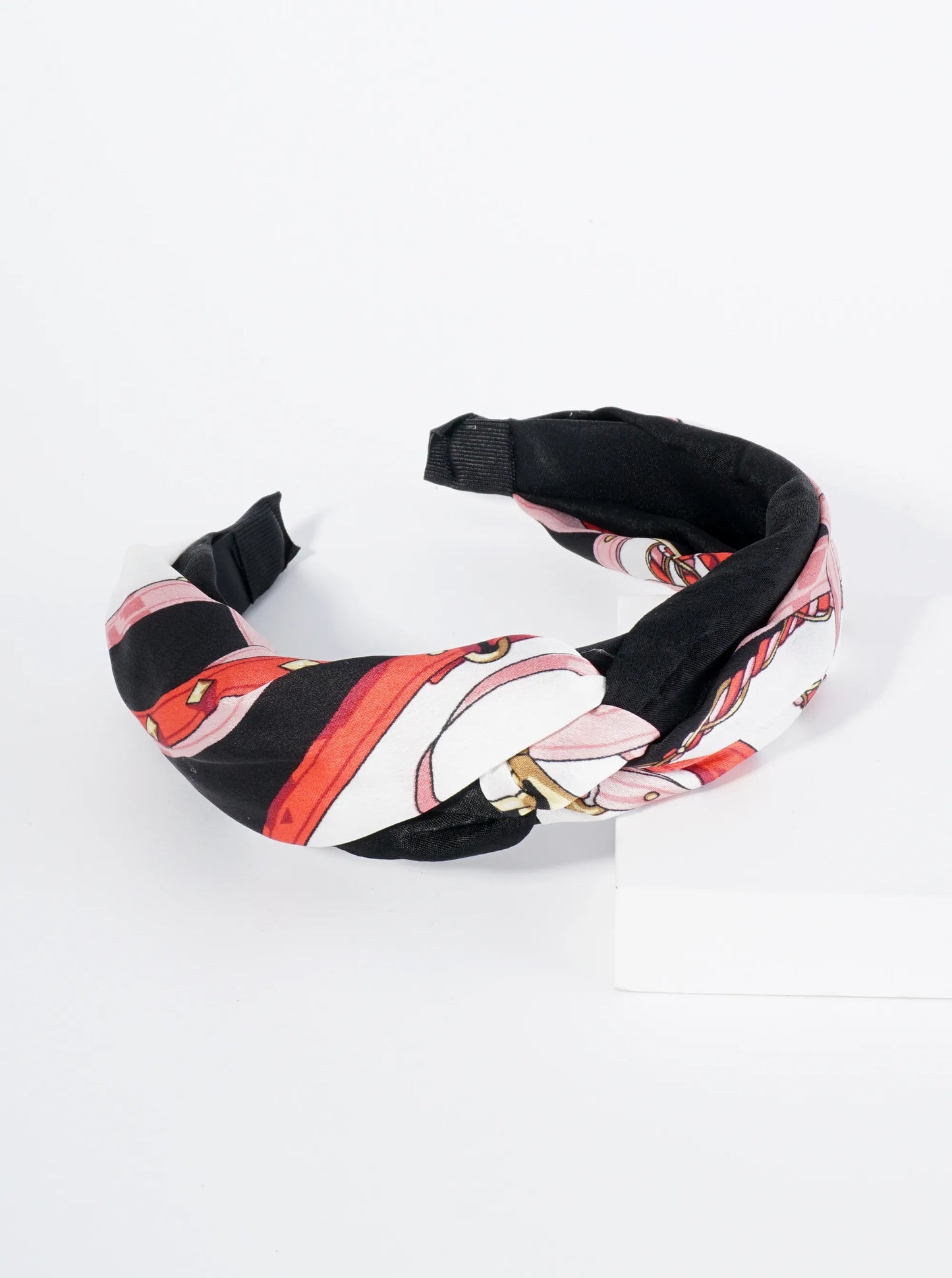 Printed Fabric Top Knotted Headband