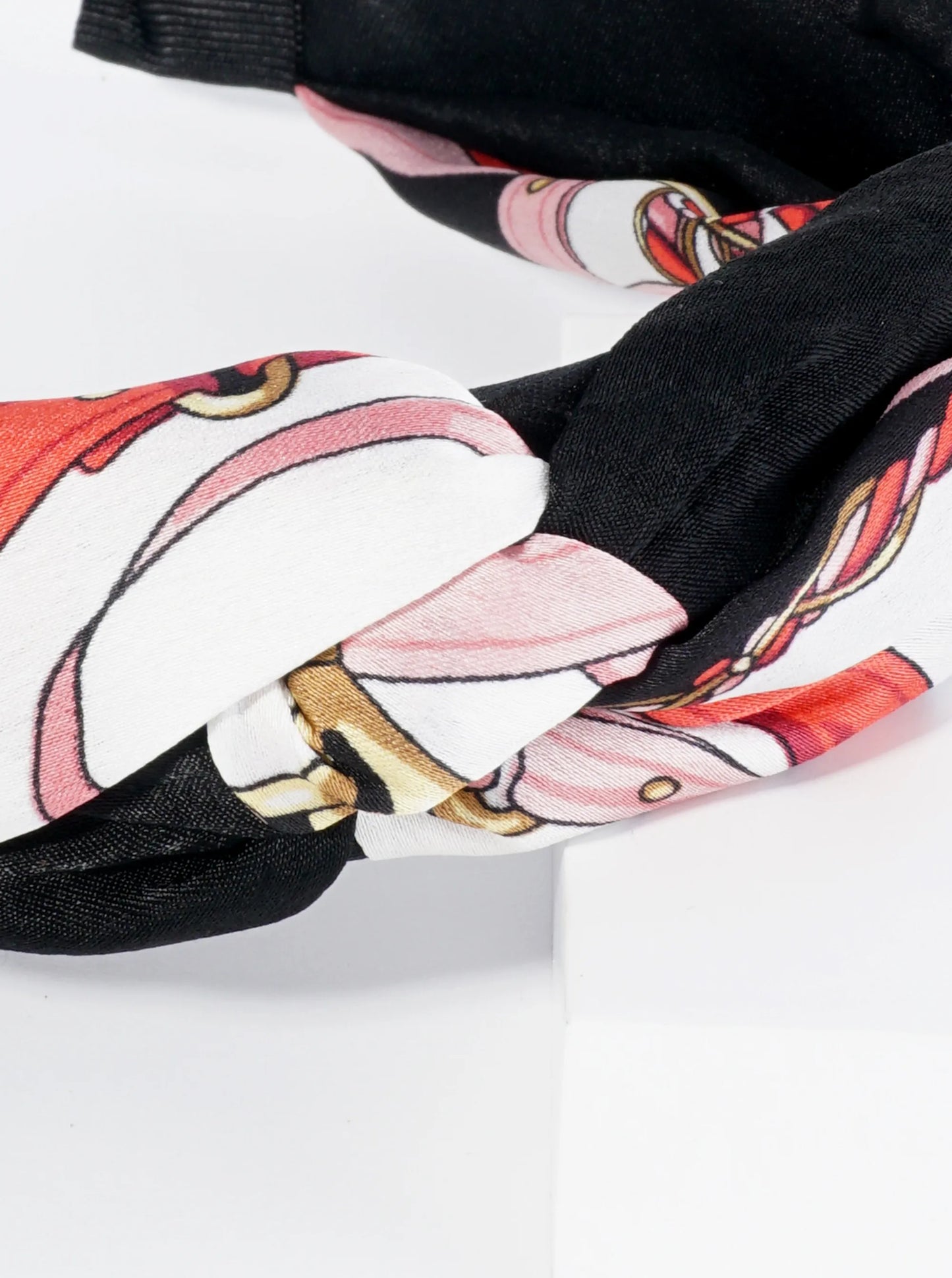 Printed Fabric Top Knotted Headband