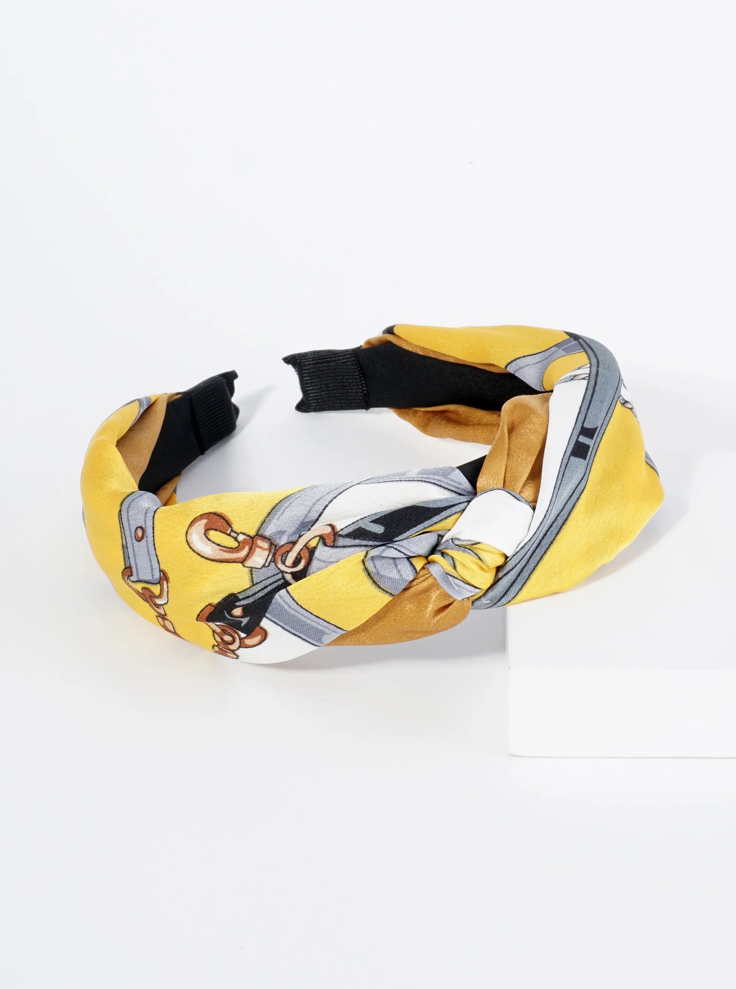 Printed Fabric Top Knotted Headband