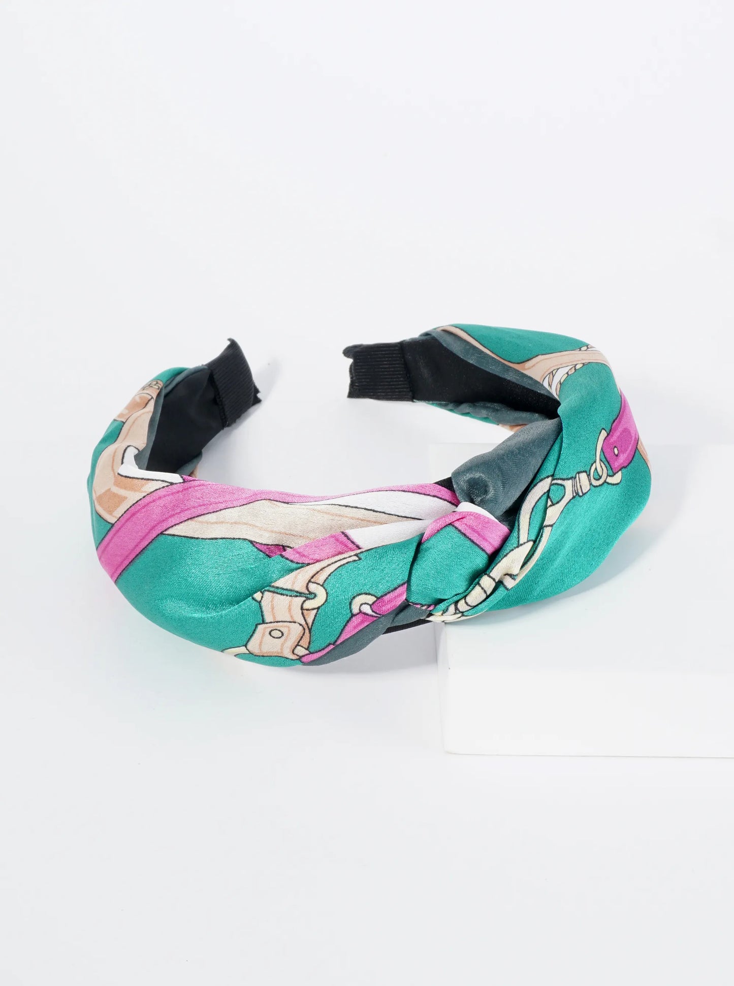 Printed Fabric Top Knotted Headband
