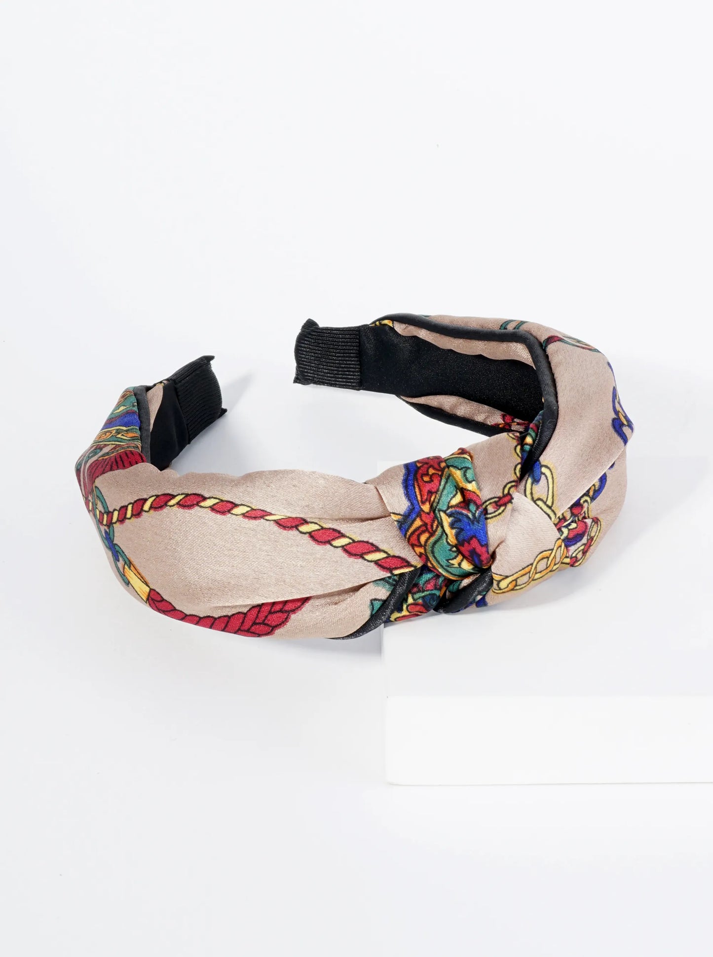 Printed Fabric Top Knotted Headband